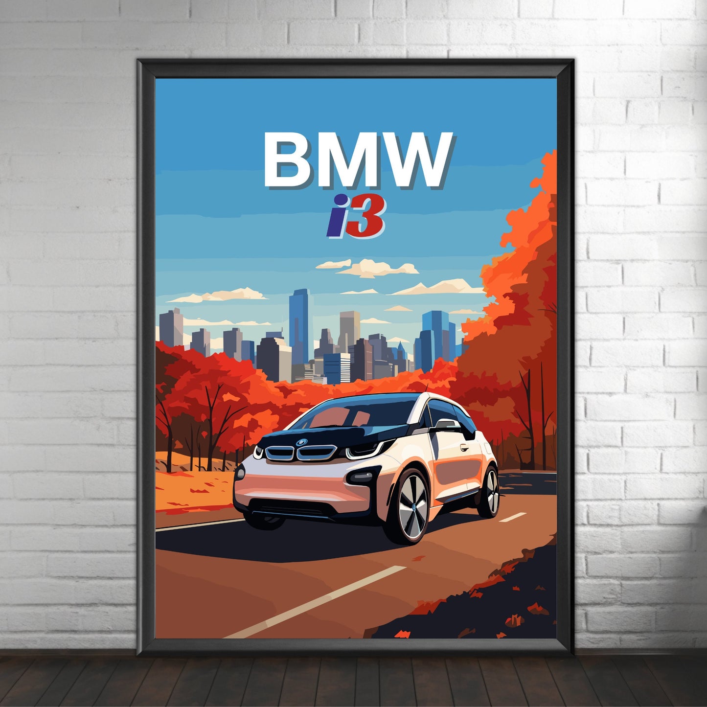 Electric BMW i3 Poster