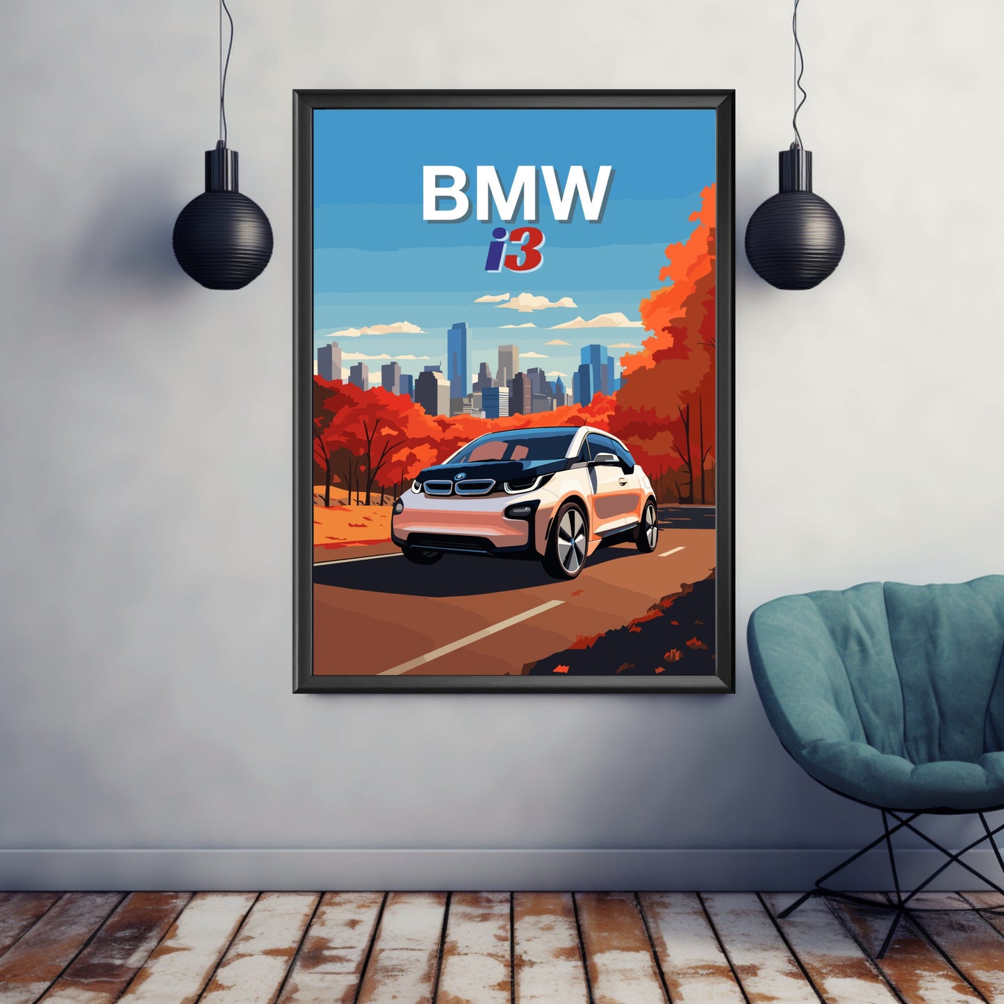 Electric BMW i3 Poster