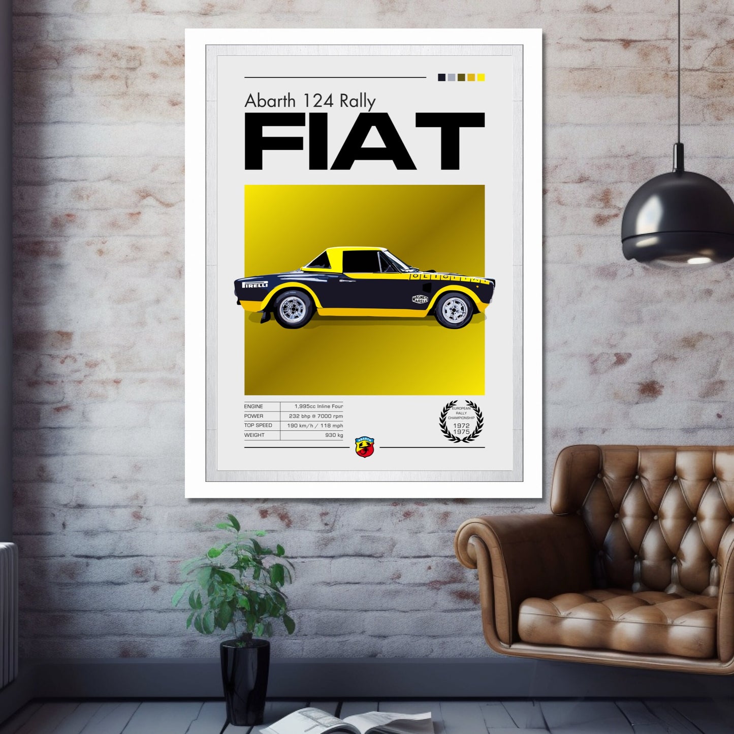 Abarth 124 Poster