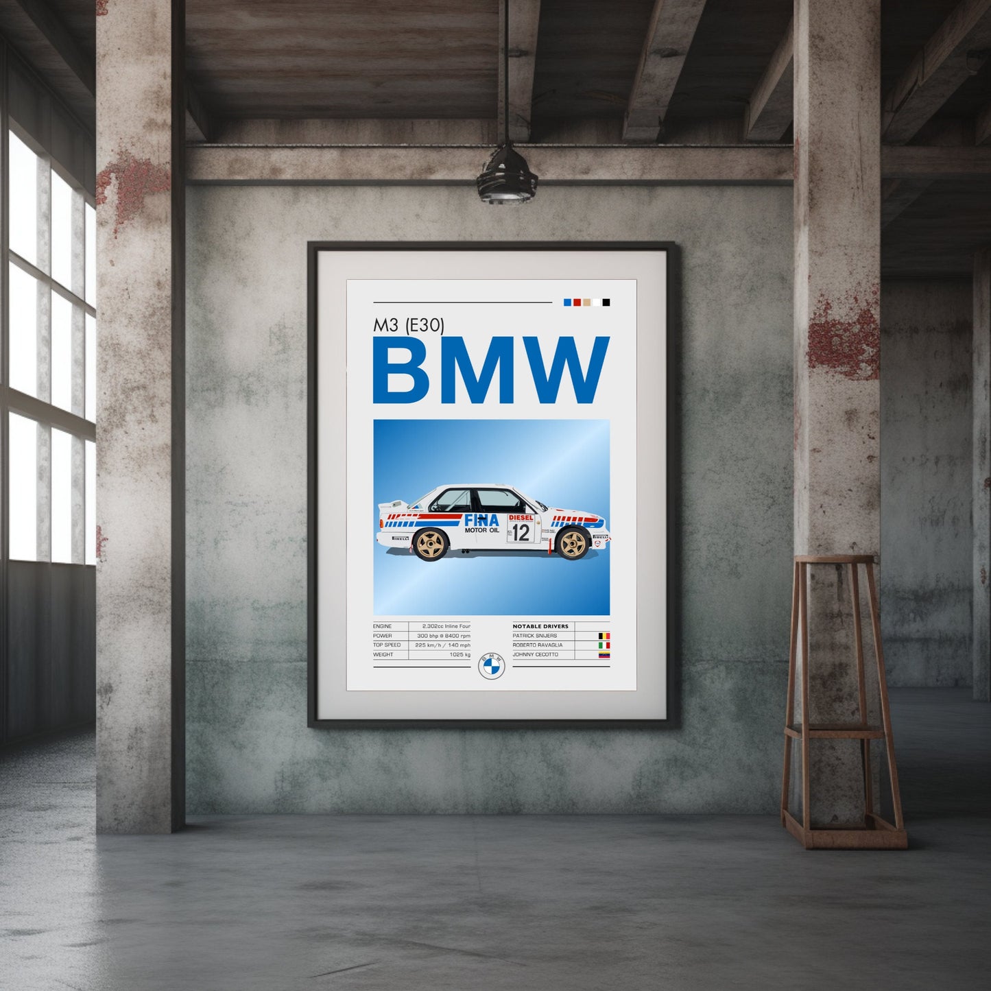 BMW M3 (E30) Poster