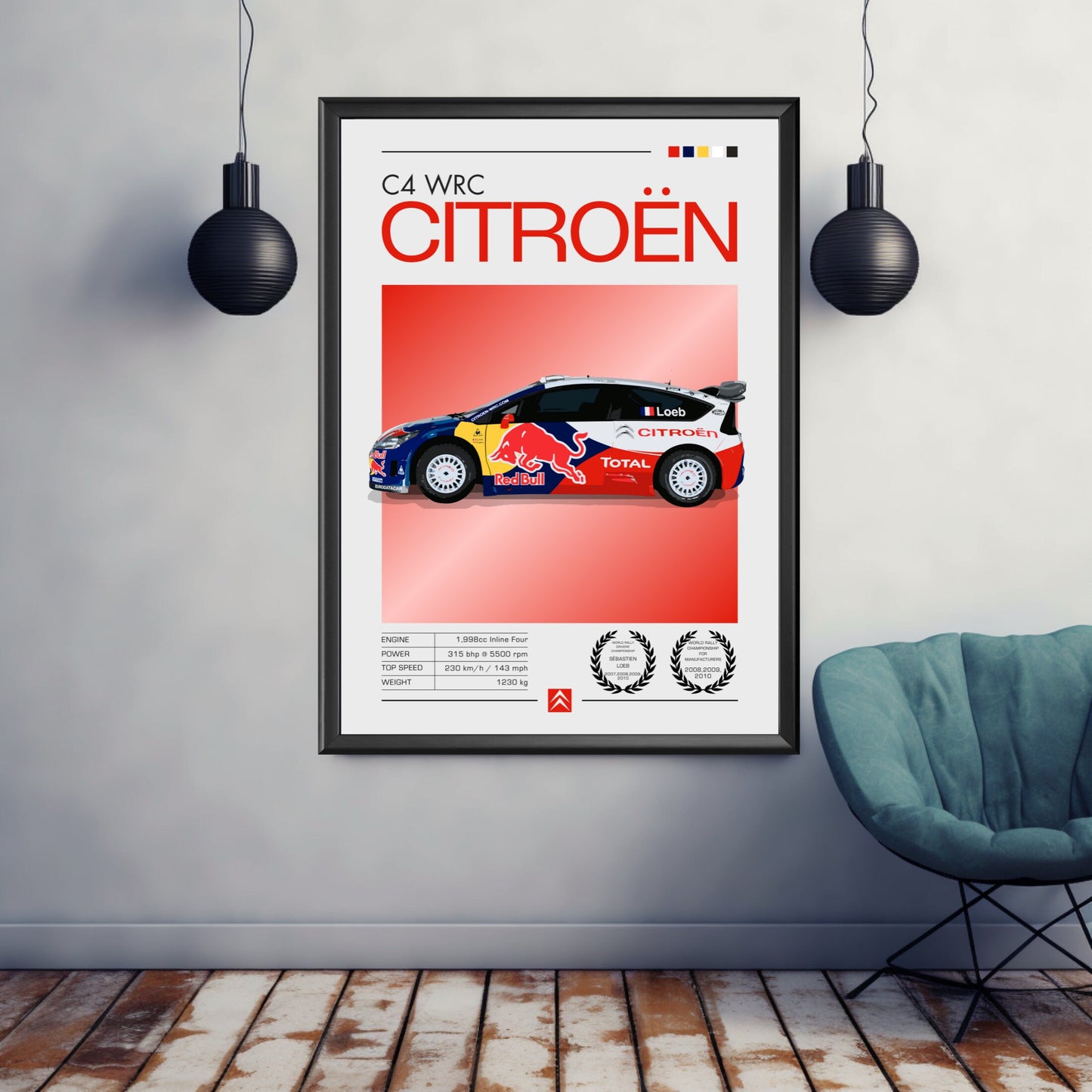 Citroen C4 WRC Print