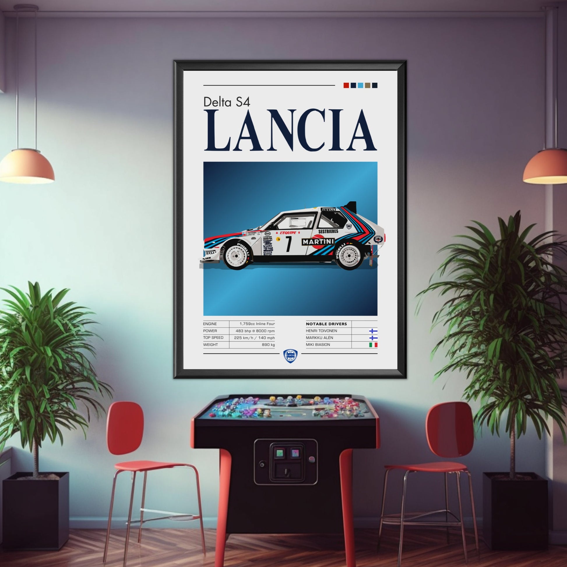 Lancia Delta S4 Poster