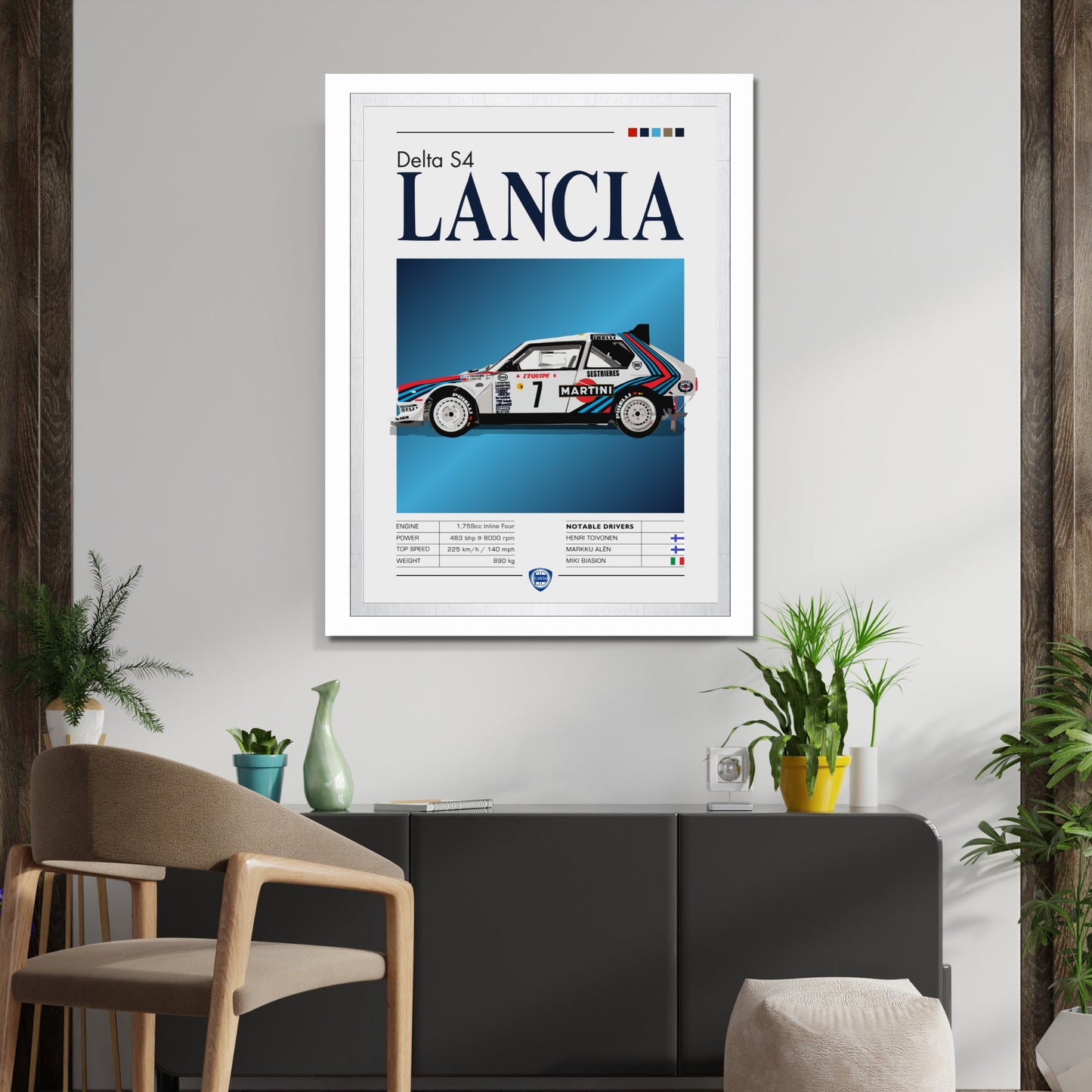 Lancia Delta S4 Poster