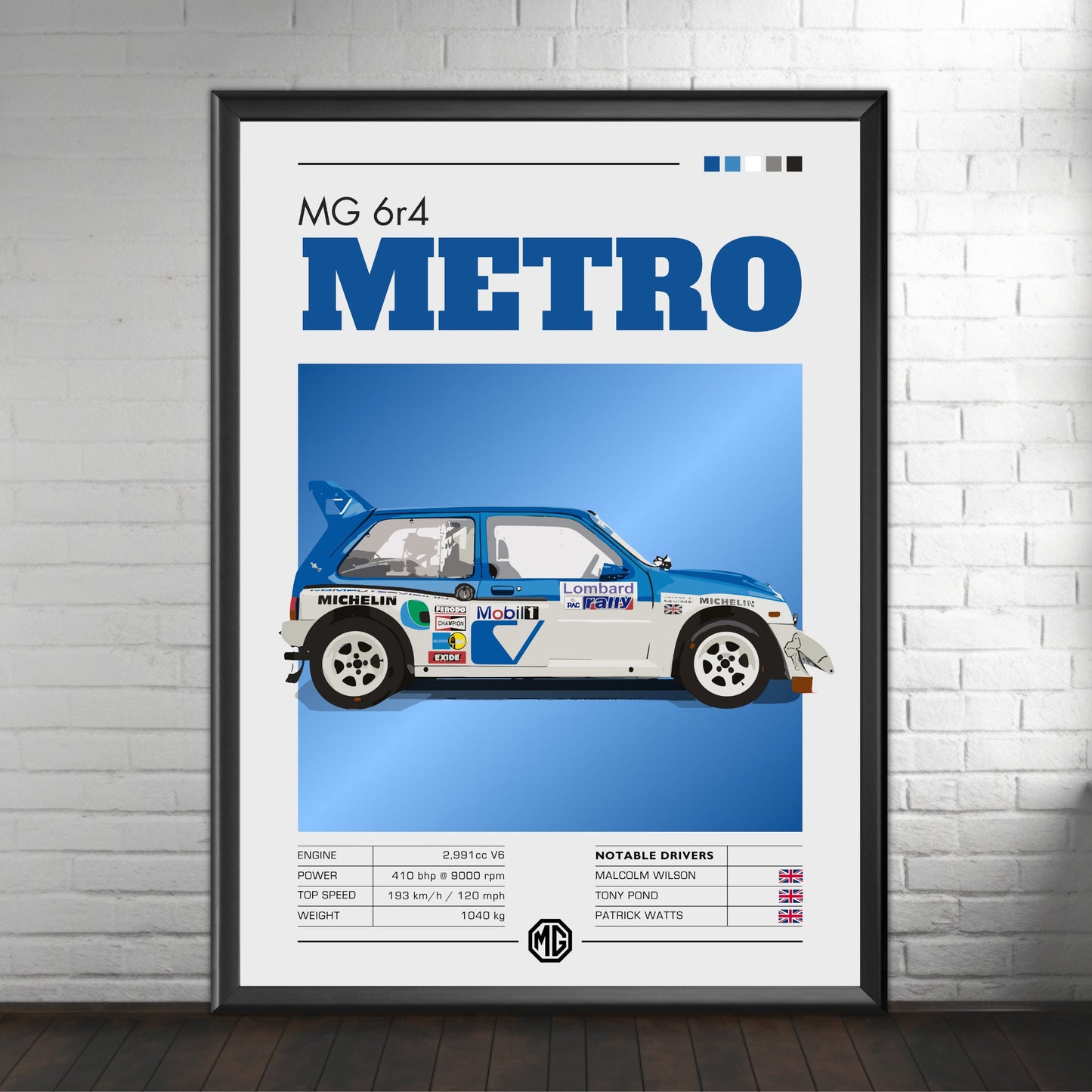 MG Metro 6r4 Poster