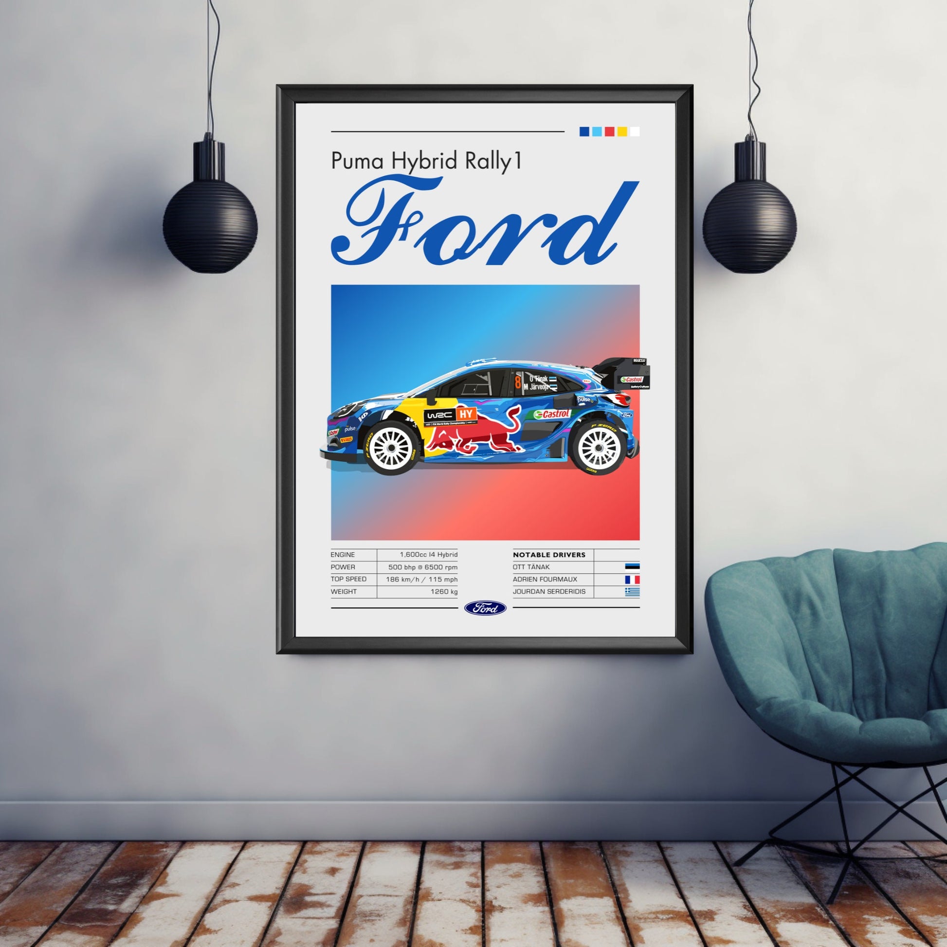 Ford Puma Hybrid Rally1 Print