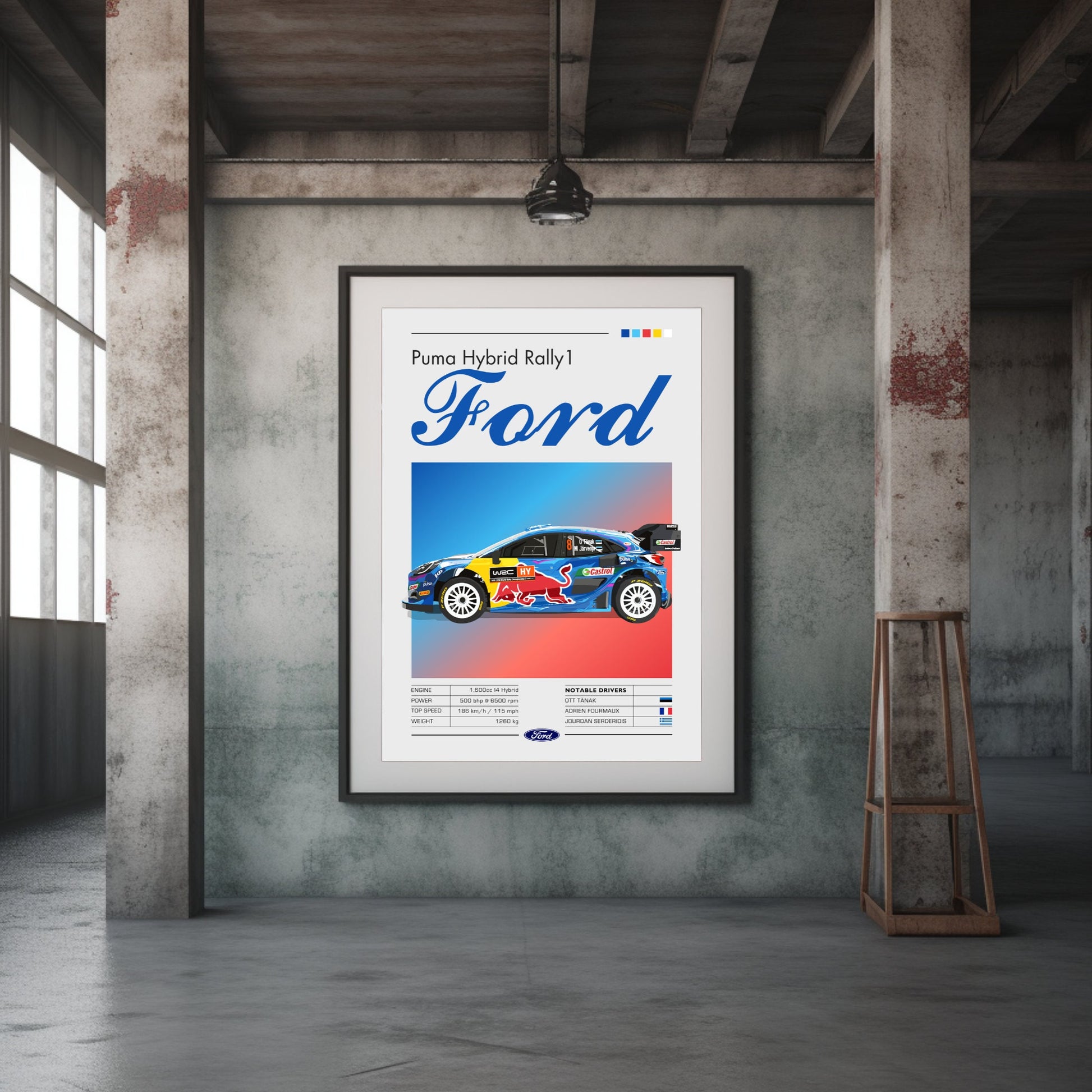 Ford Puma Hybrid Rally1 Print