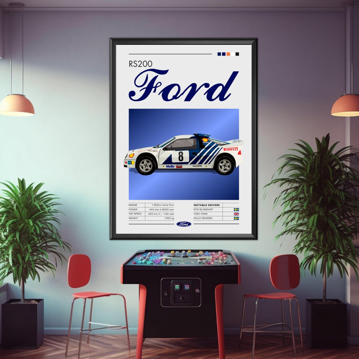 Ford RS200 Print, Ford RS200 Poster