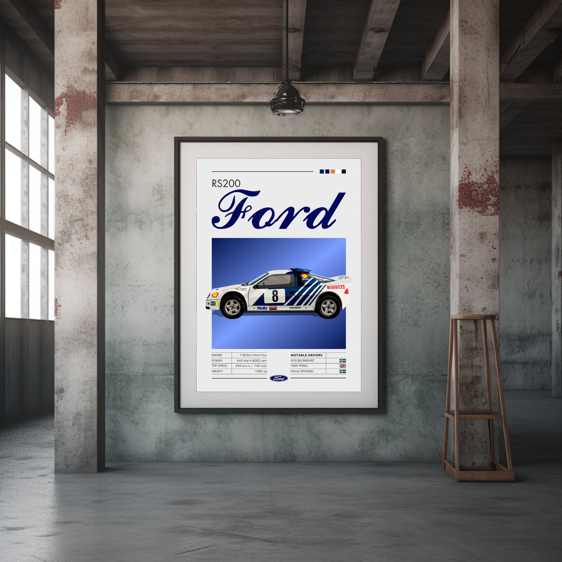 Ford RS200 Print, Ford RS200 Poster