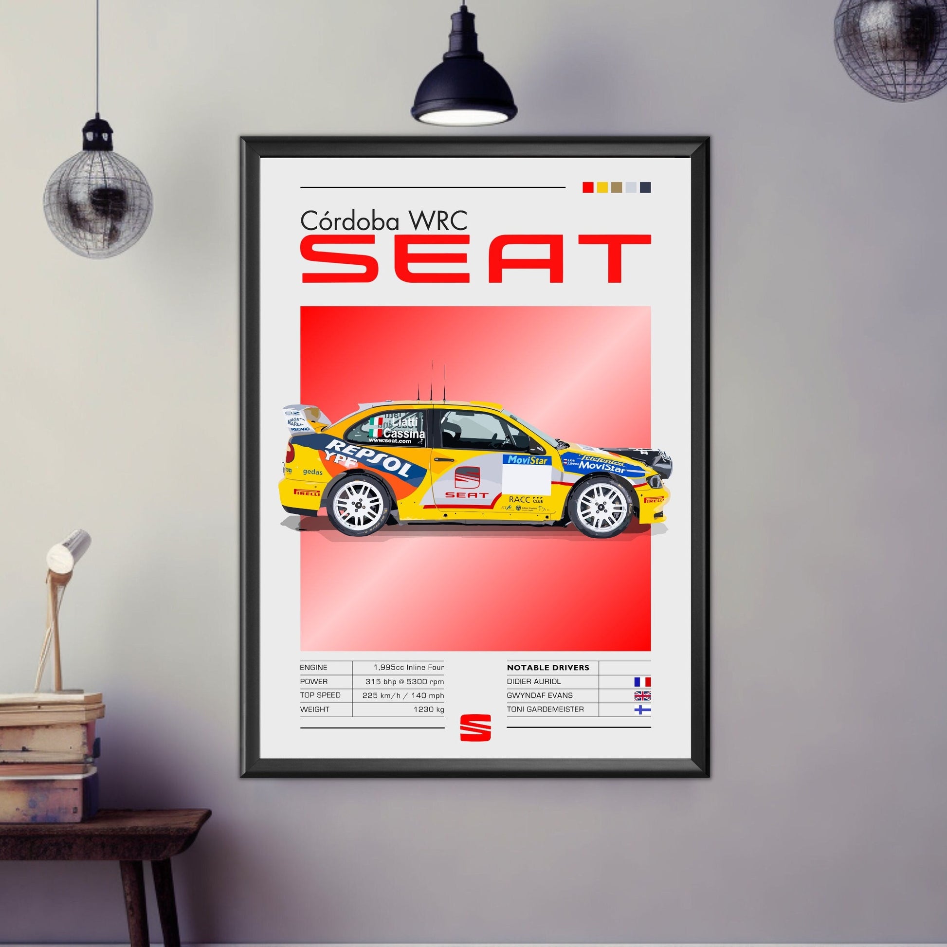 Seat Cordoba WRC Poster