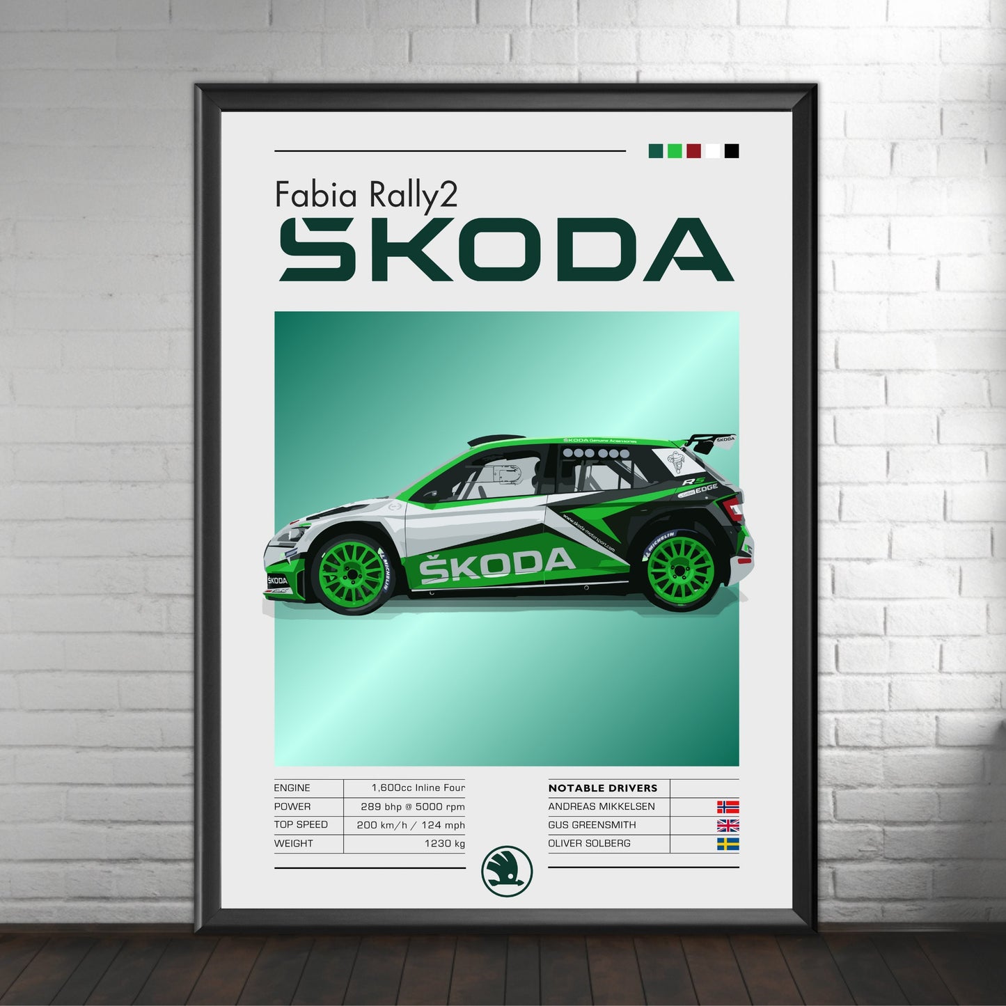 Skoda Fabia Rally2 Print