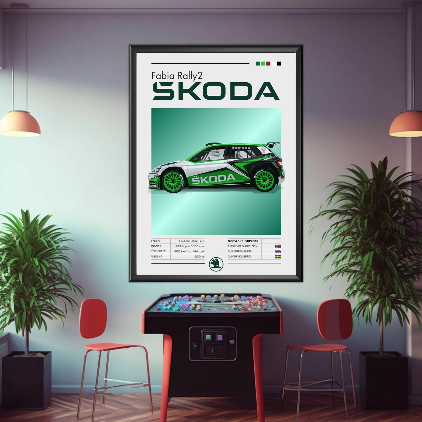 Skoda Fabia Rally2 Print