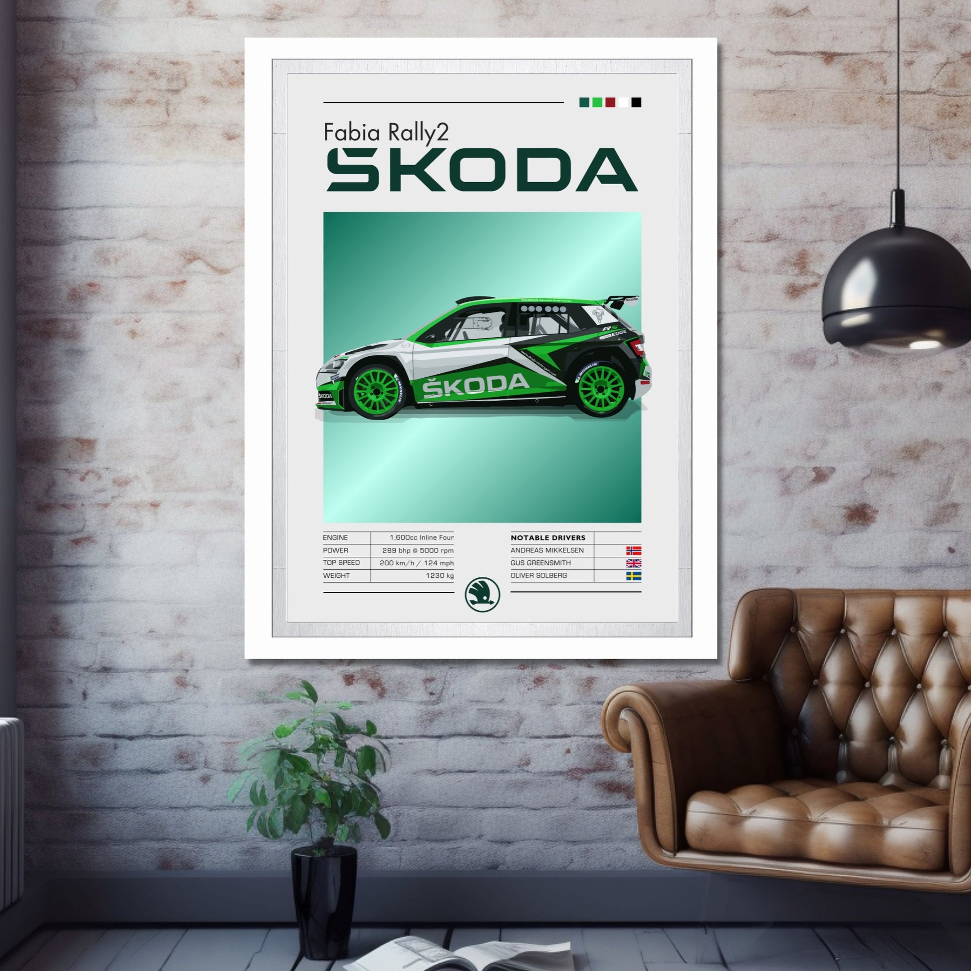 Skoda Fabia Rally2 Print