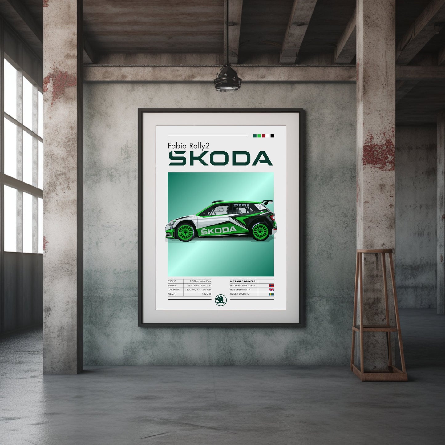 Skoda Fabia Rally2 Print