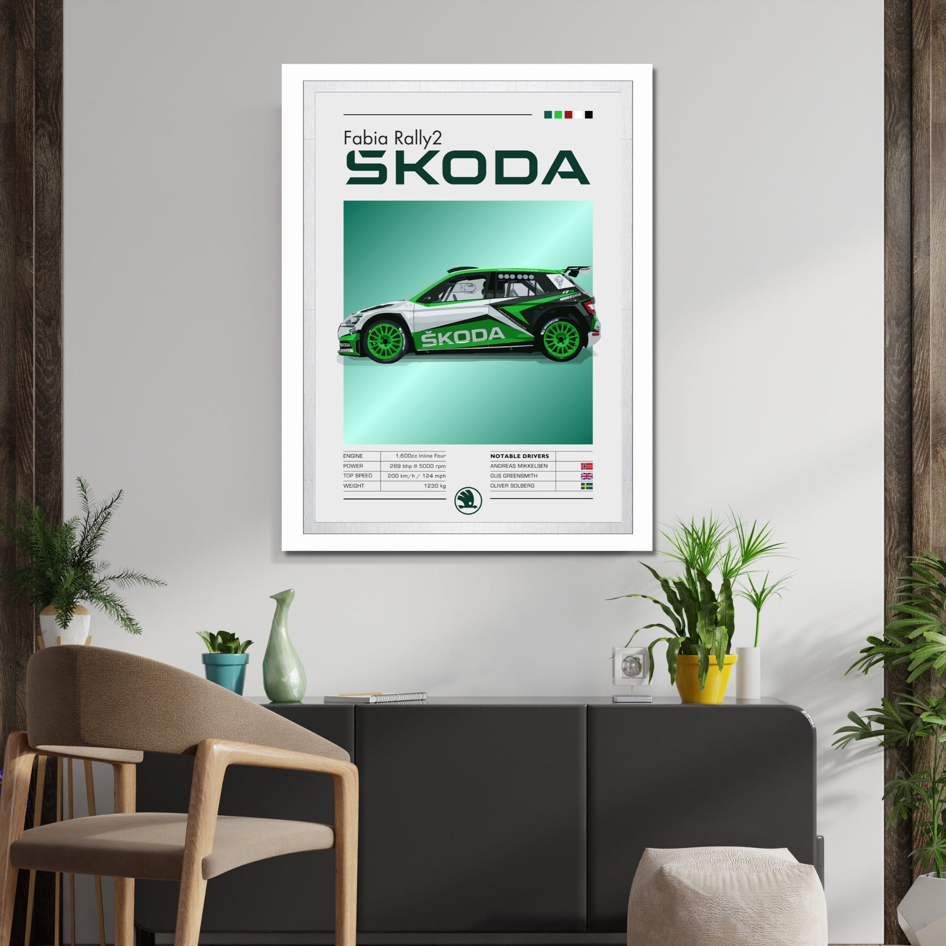 Skoda Fabia Rally2 Print