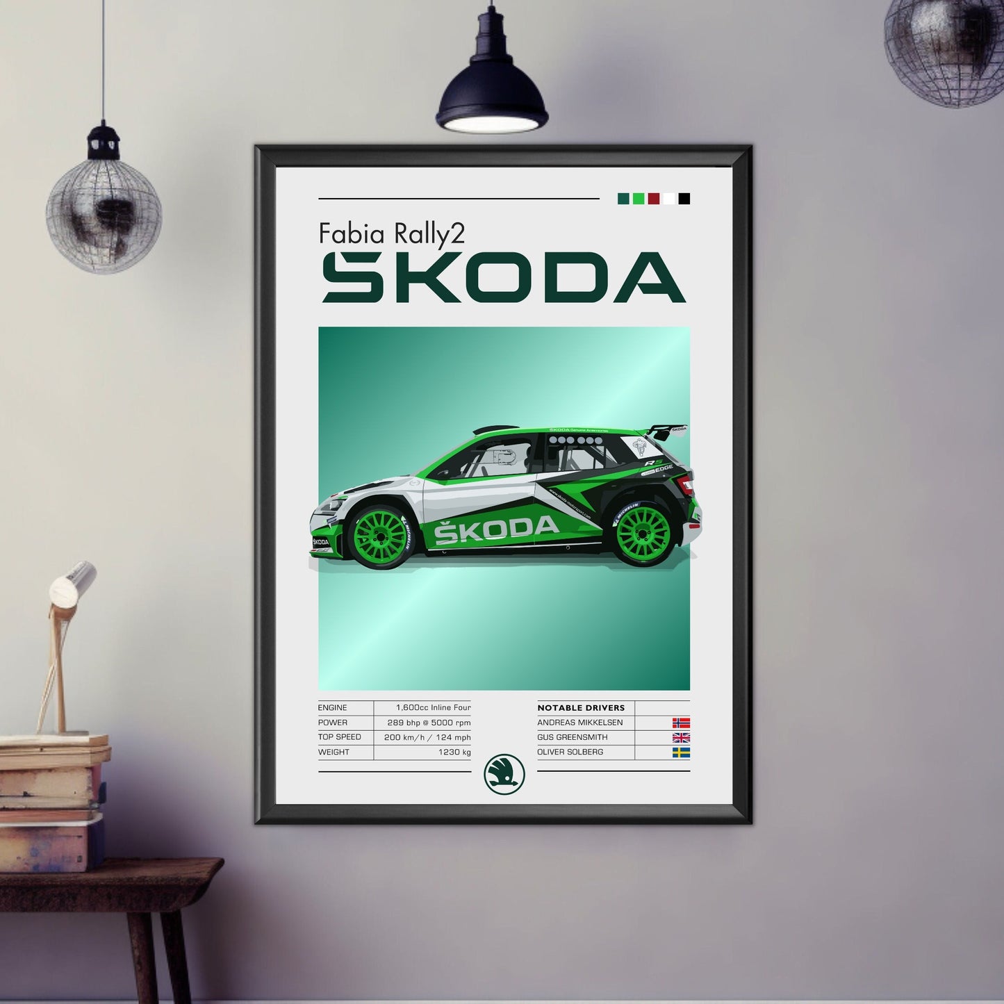 Skoda Fabia Rally2 Print