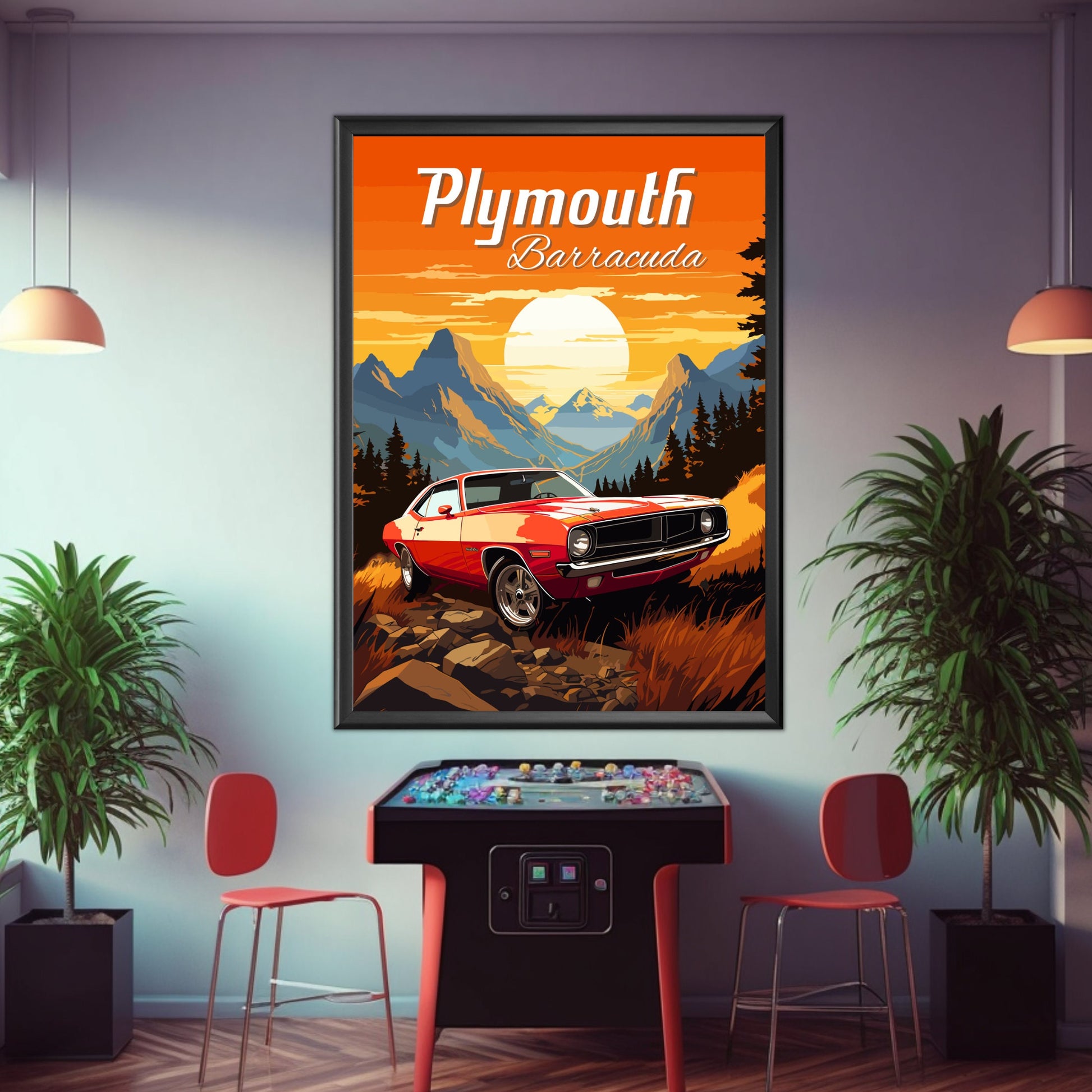 Plymouth Barracuda Poster