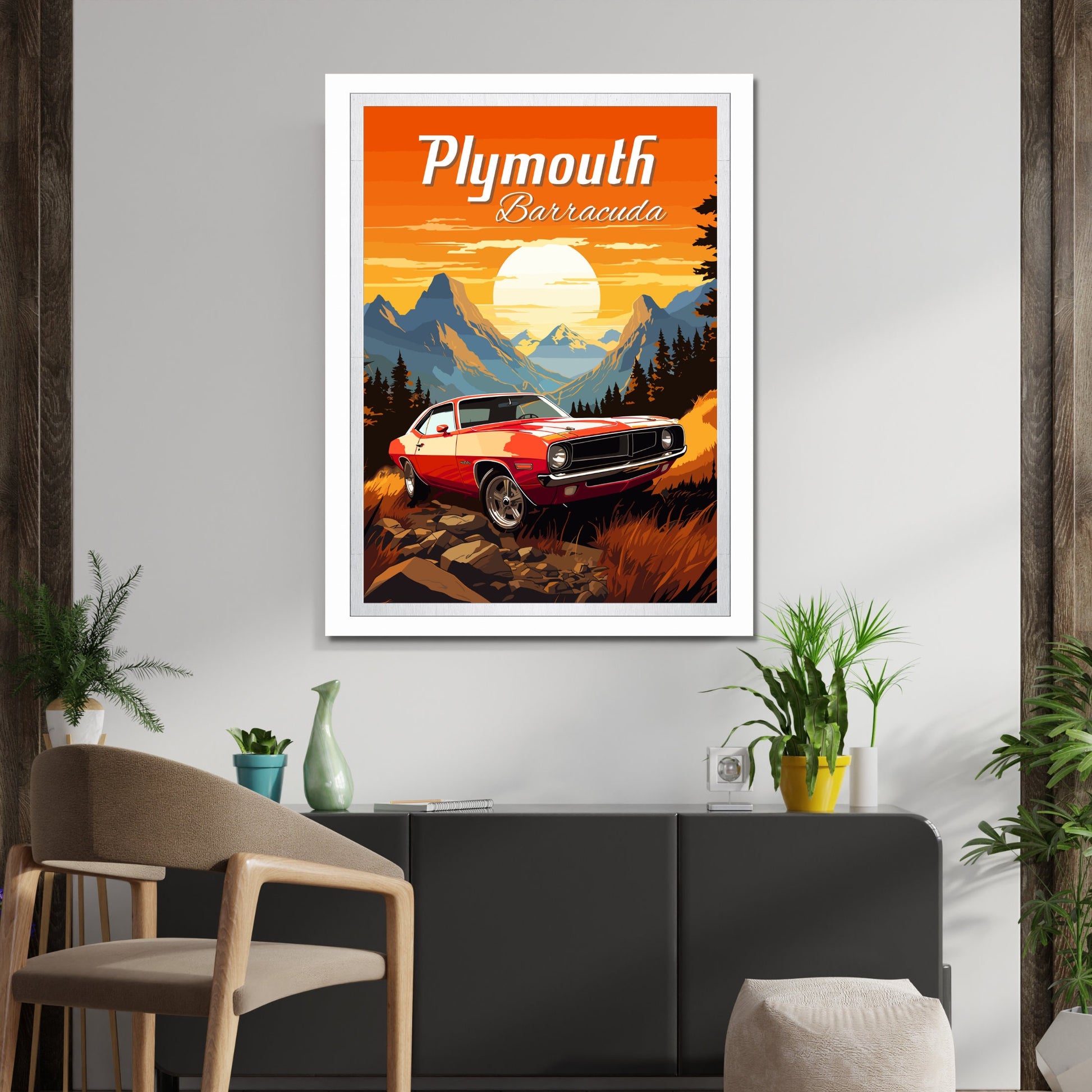 Plymouth Barracuda Poster