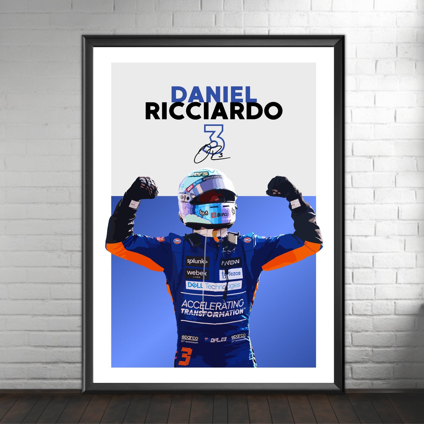 Daniel Ricciardo Poster, F1 Print