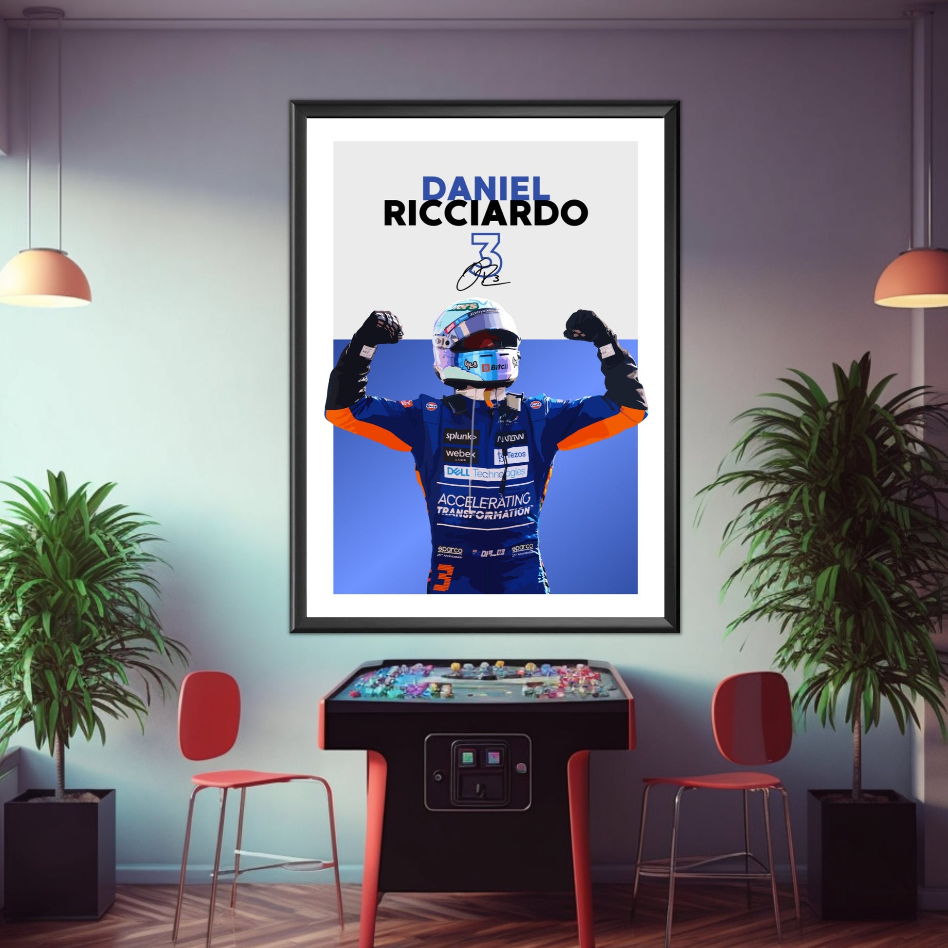 Daniel Ricciardo Poster, F1 Print