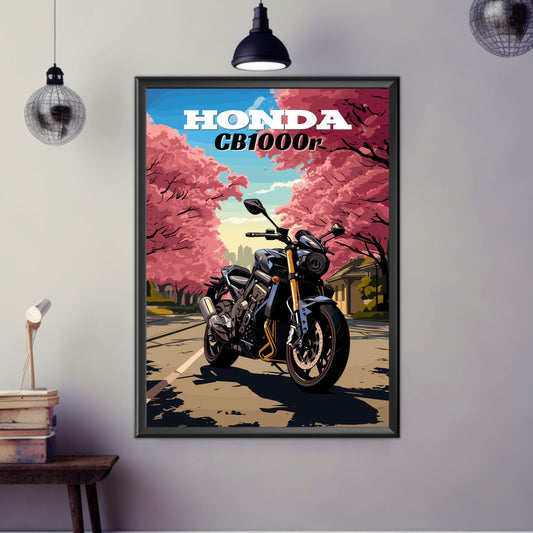 Honda CB1000r Print, Honda CB1000r Poster, Motorcycle Print, Motorbike Print, Bike Art, Bike Poster, Superbike Print