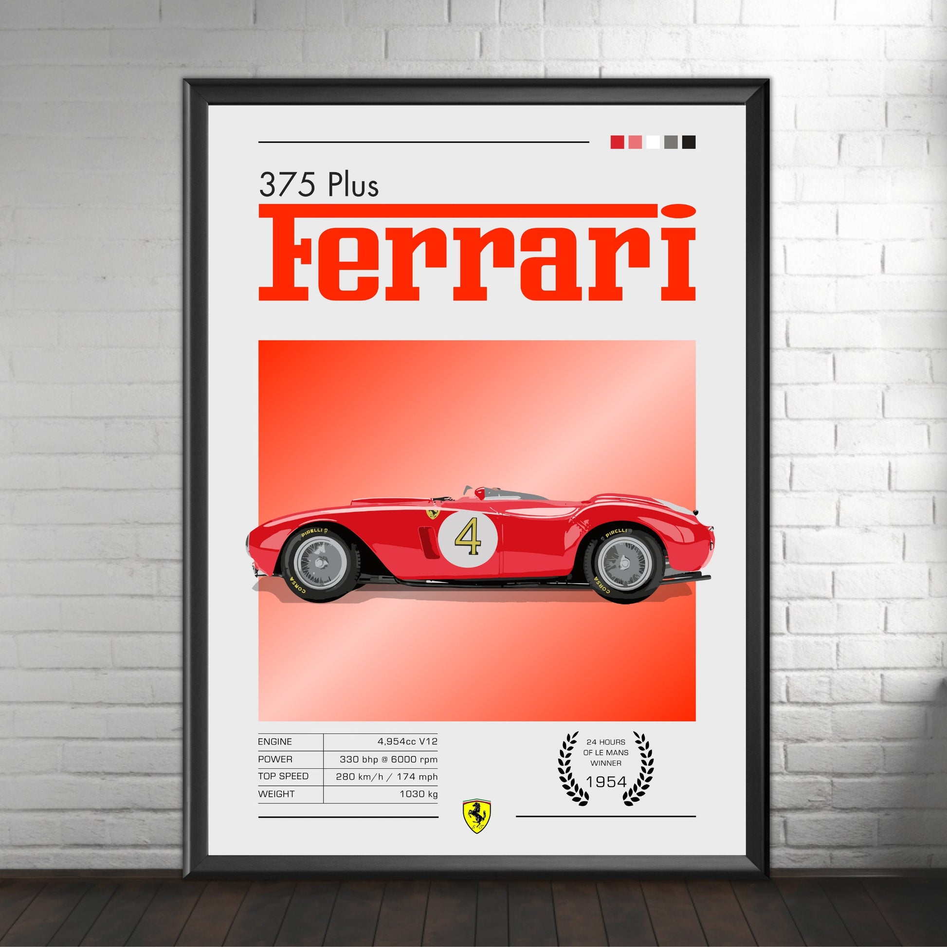 Ferrari 375 Plus Poster