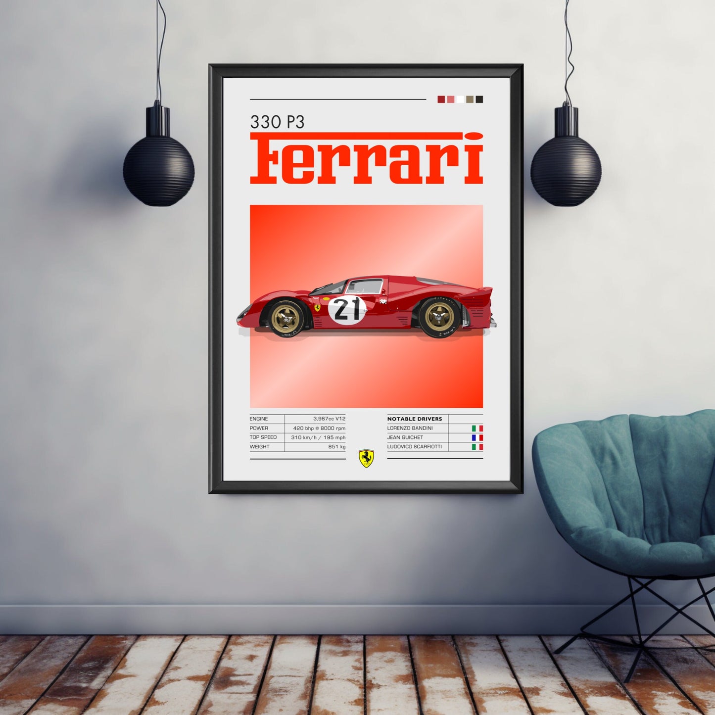 Ferrari 330 P3 Poster