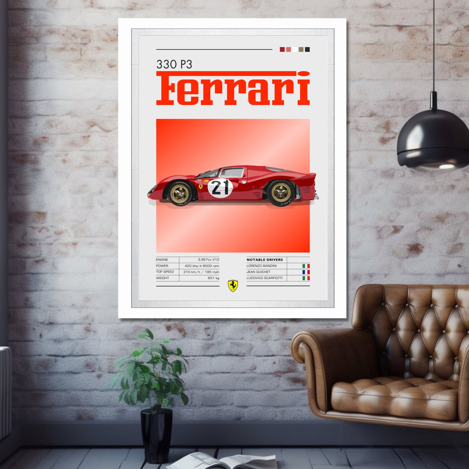 Ferrari 330 P3 Poster