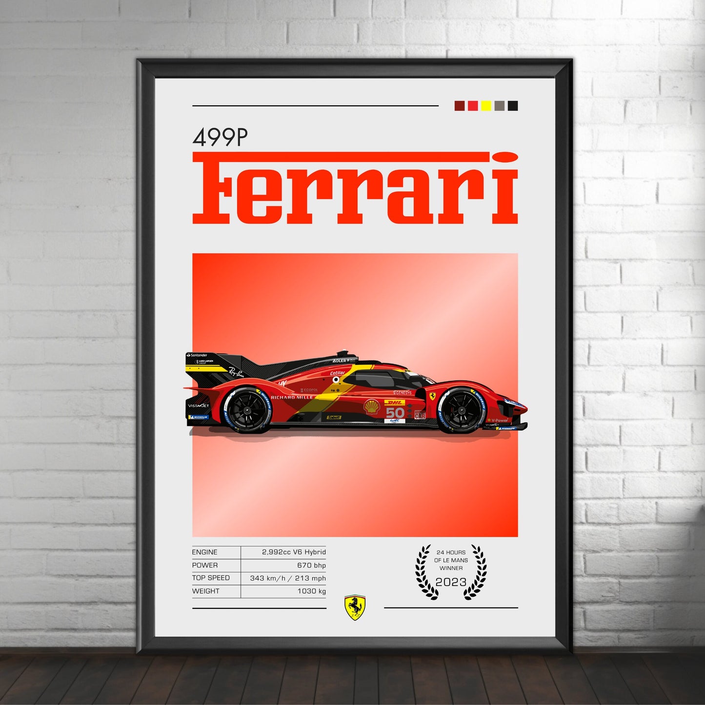 Ferrari 499P Print