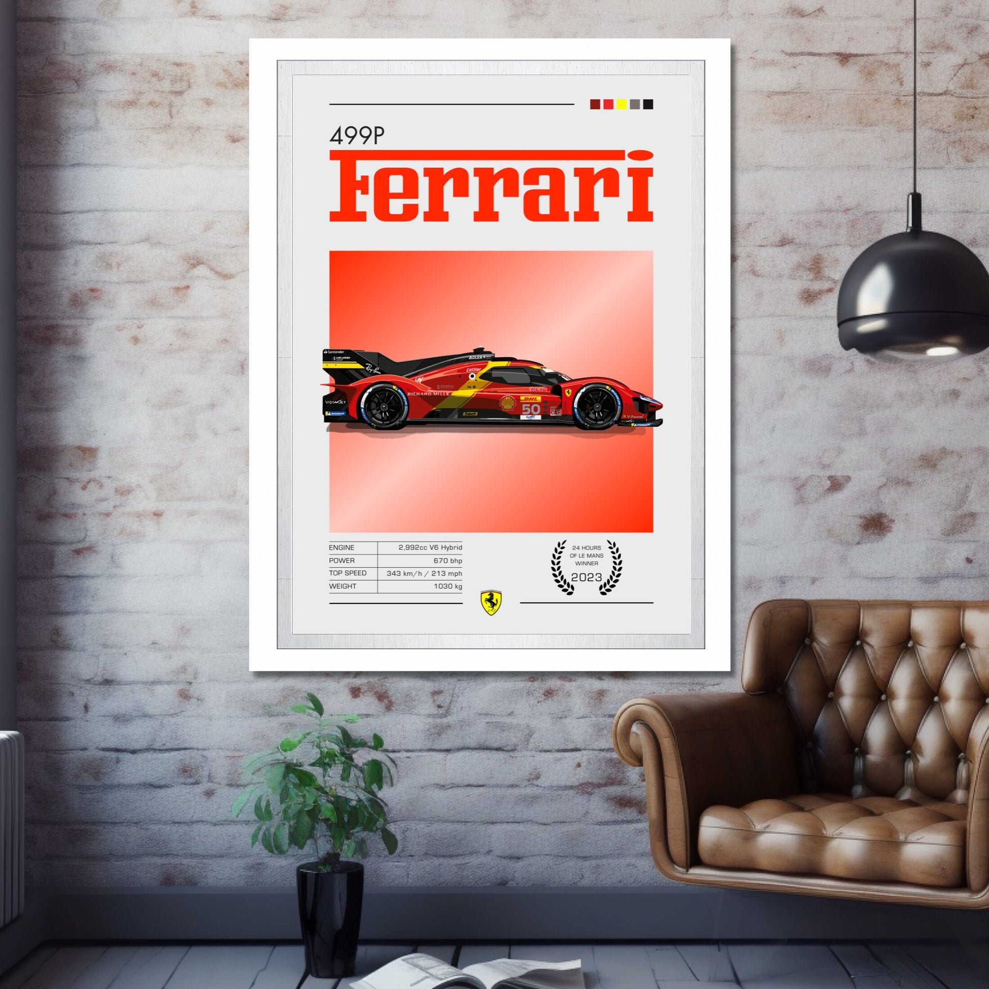 Ferrari 499P Print