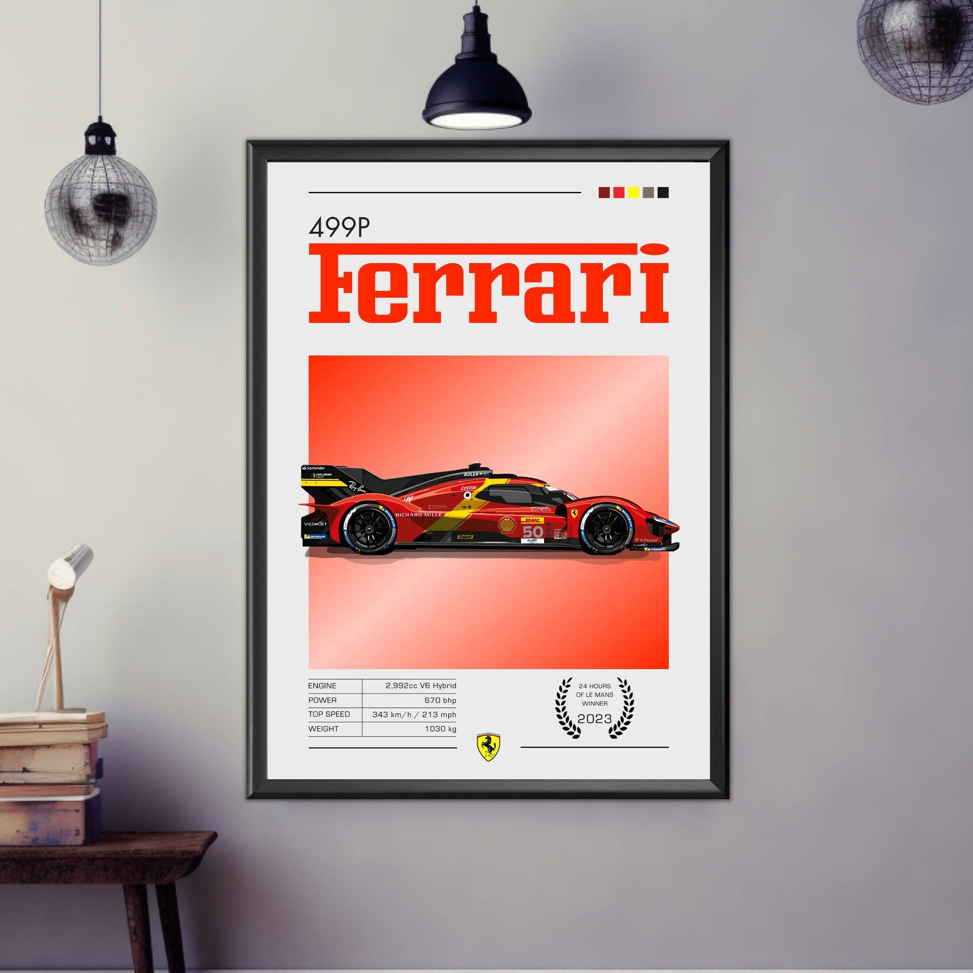 Ferrari 499P Print