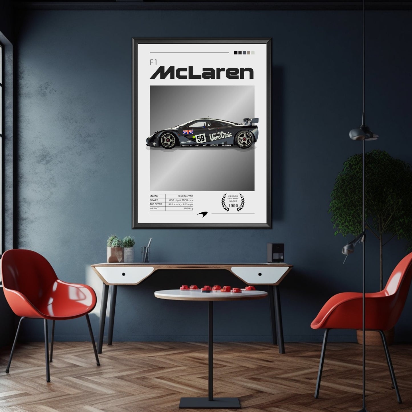 McLaren F1 Poster, Car Print