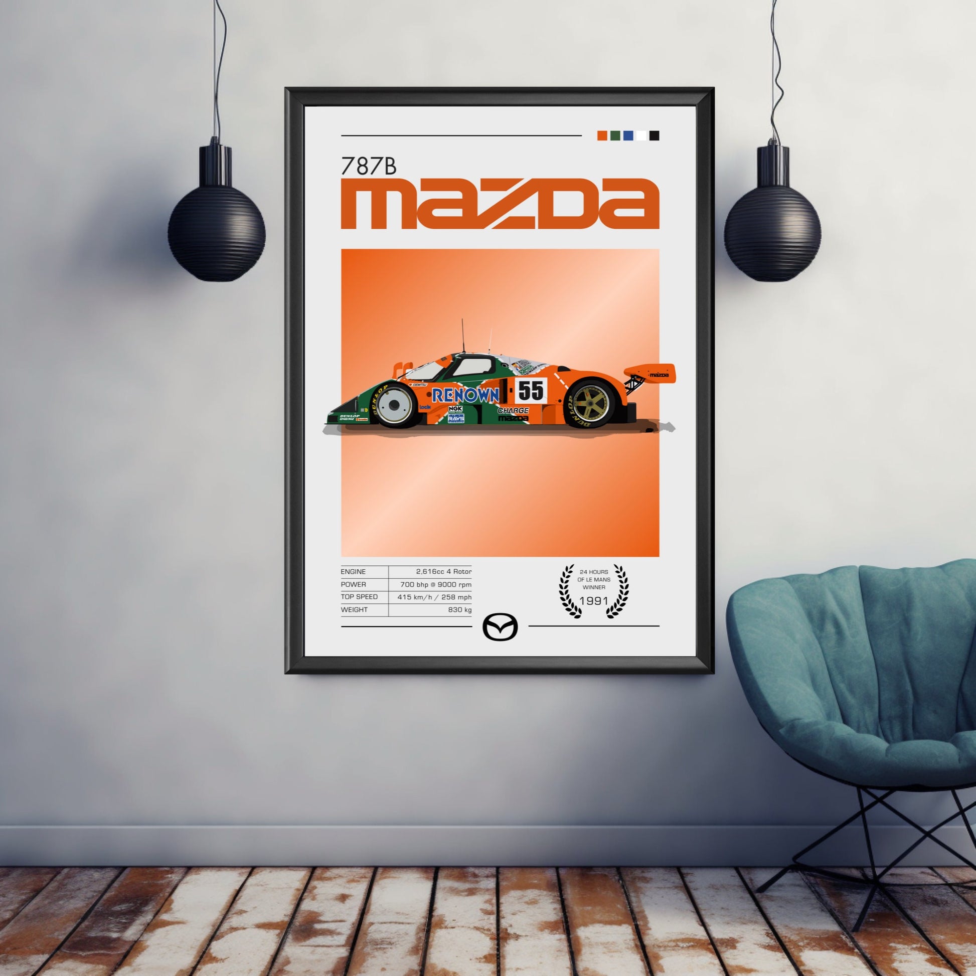 Mazda 787B Poster