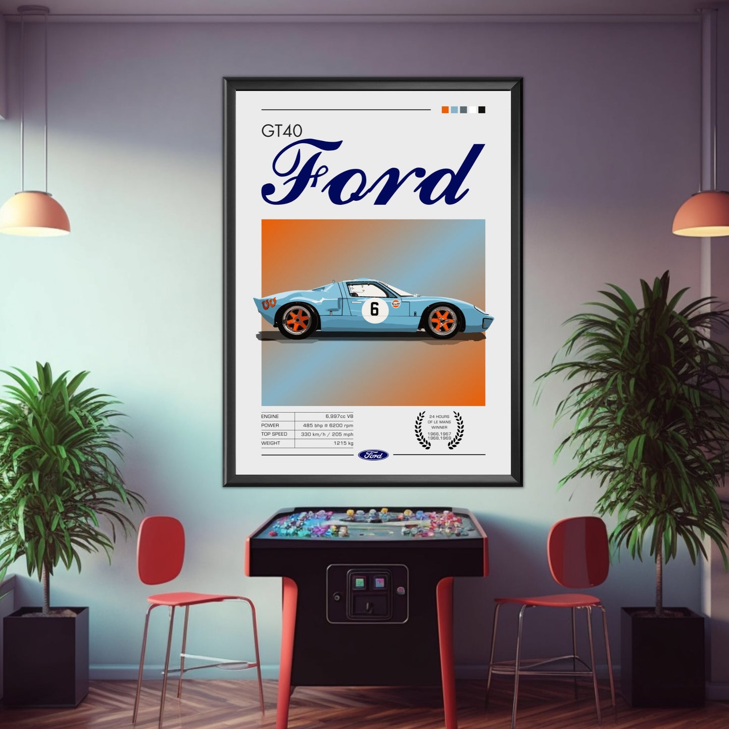 Ford GT40 Poster