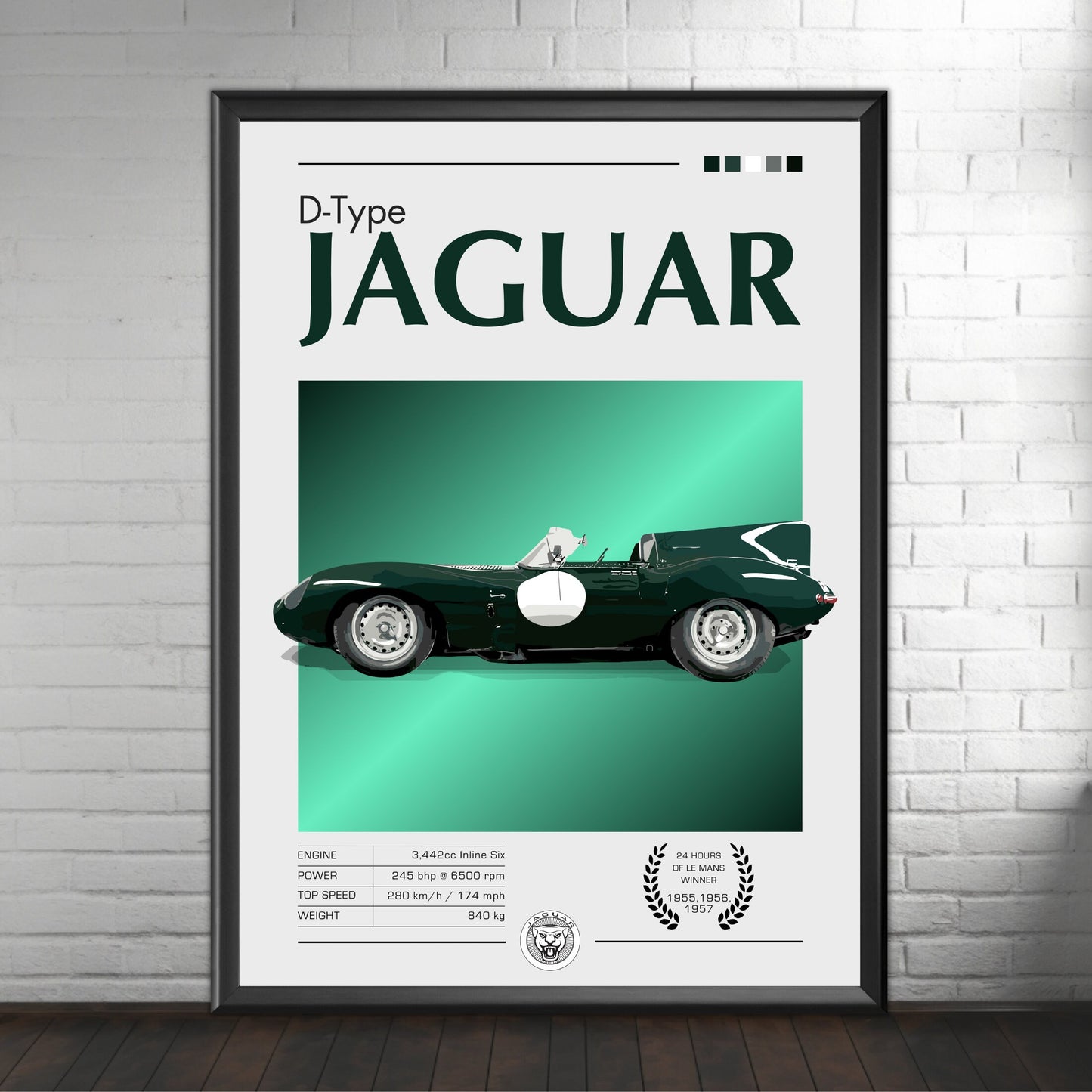 Jaguar D-Type Print