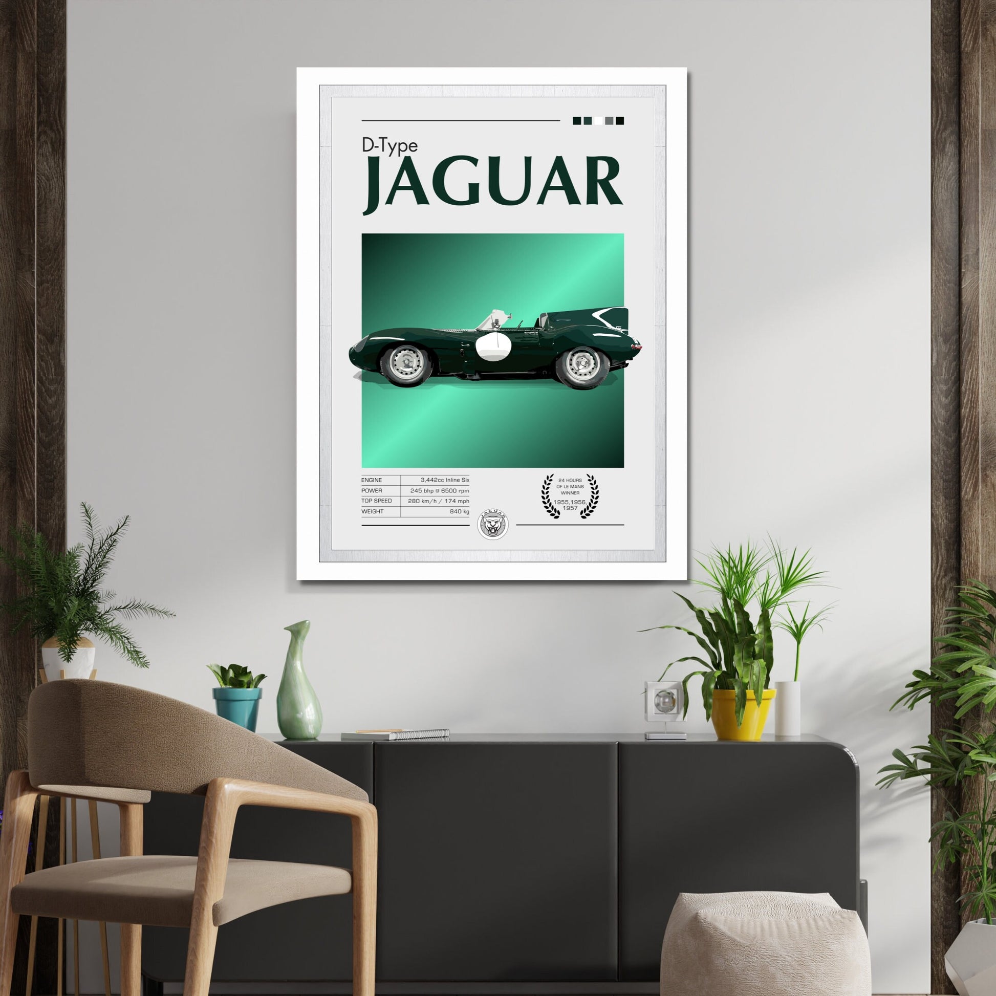 Jaguar D-Type Print