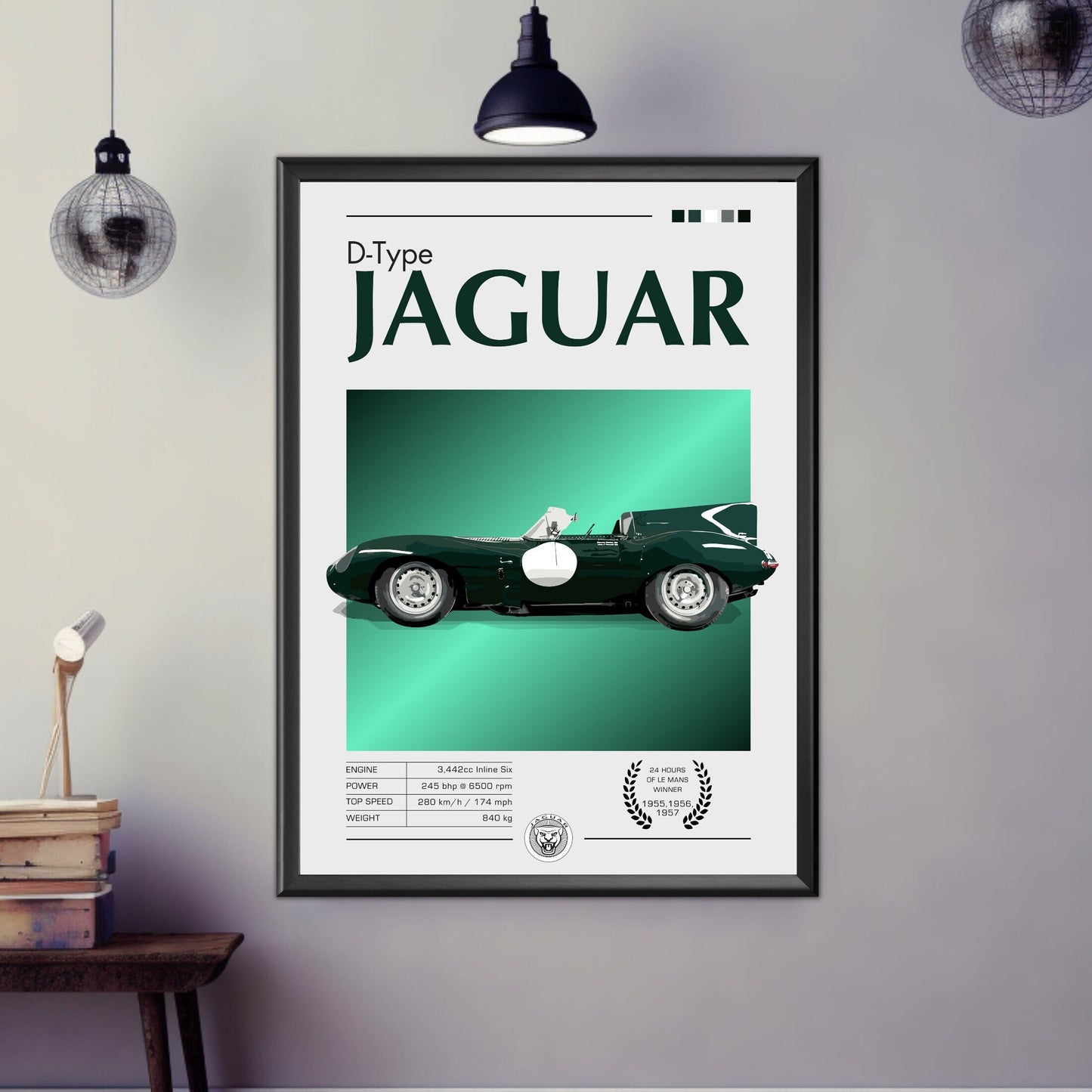 Jaguar D-Type Print