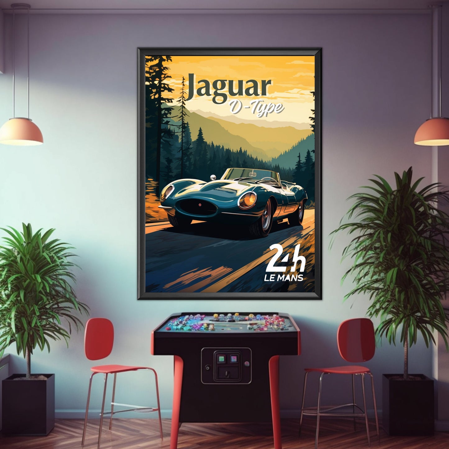 Jaguar D-Type Poster