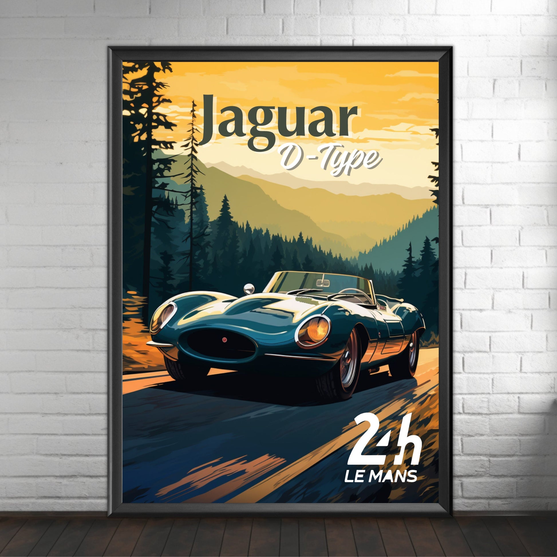 Jaguar D-Type Poster