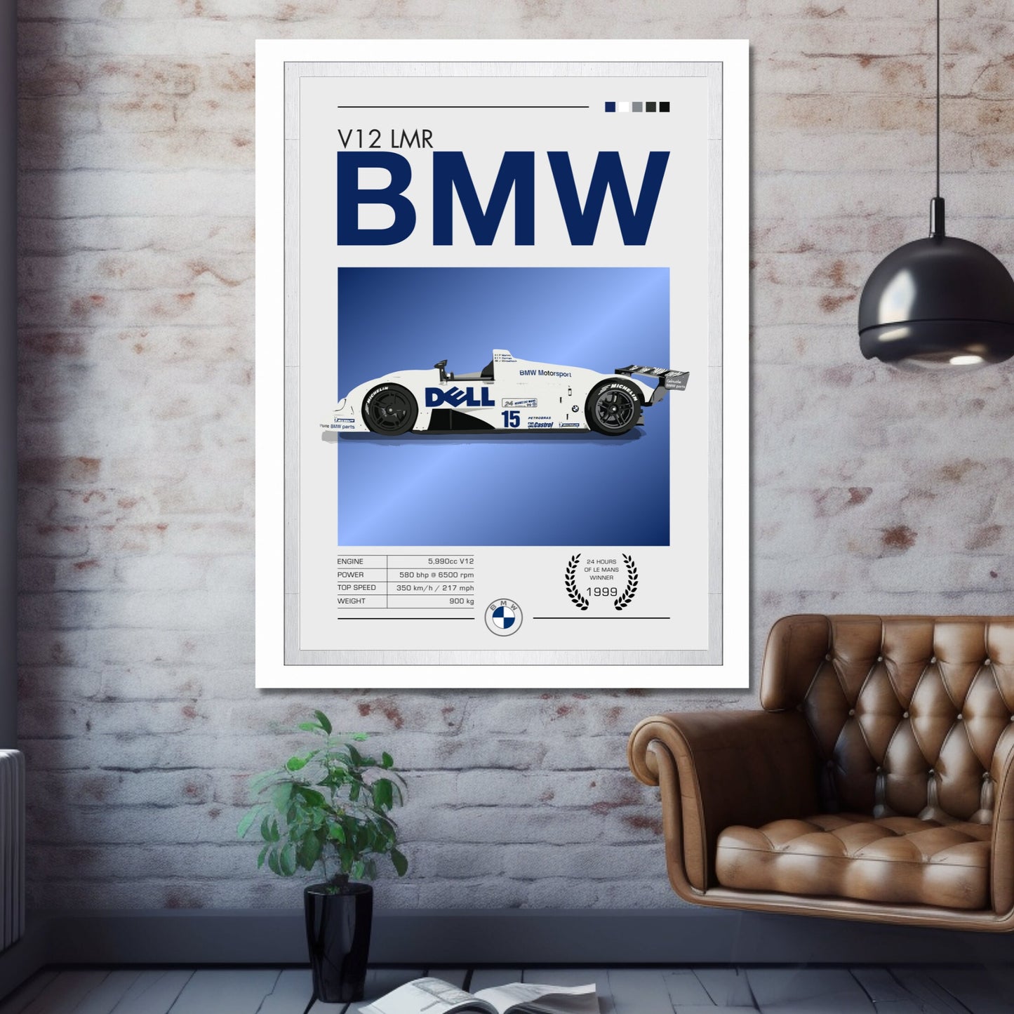 BMW V12 LMR Poster