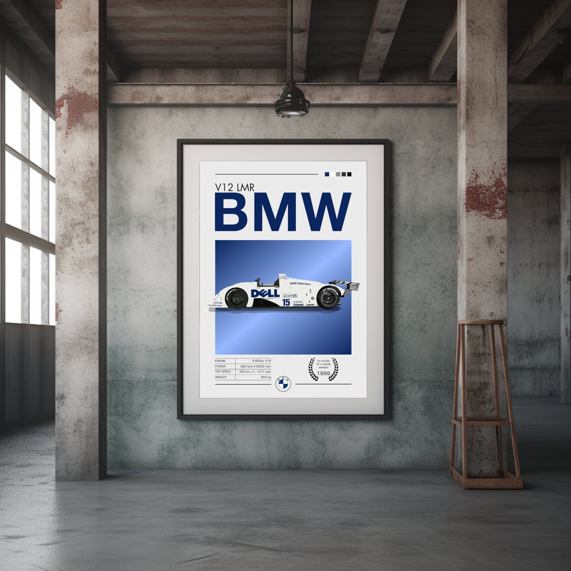 BMW V12 LMR Poster