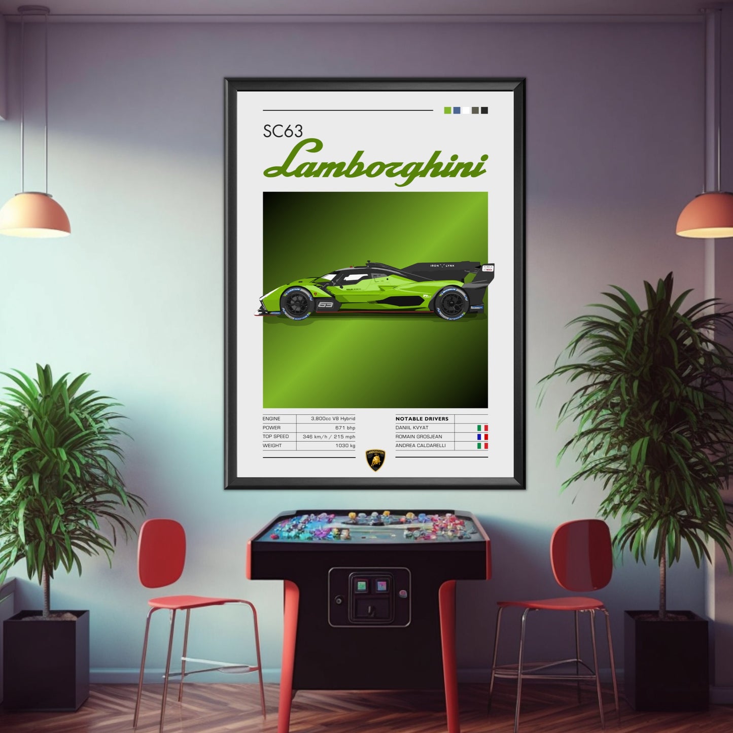 Lamborghini SC63 Print