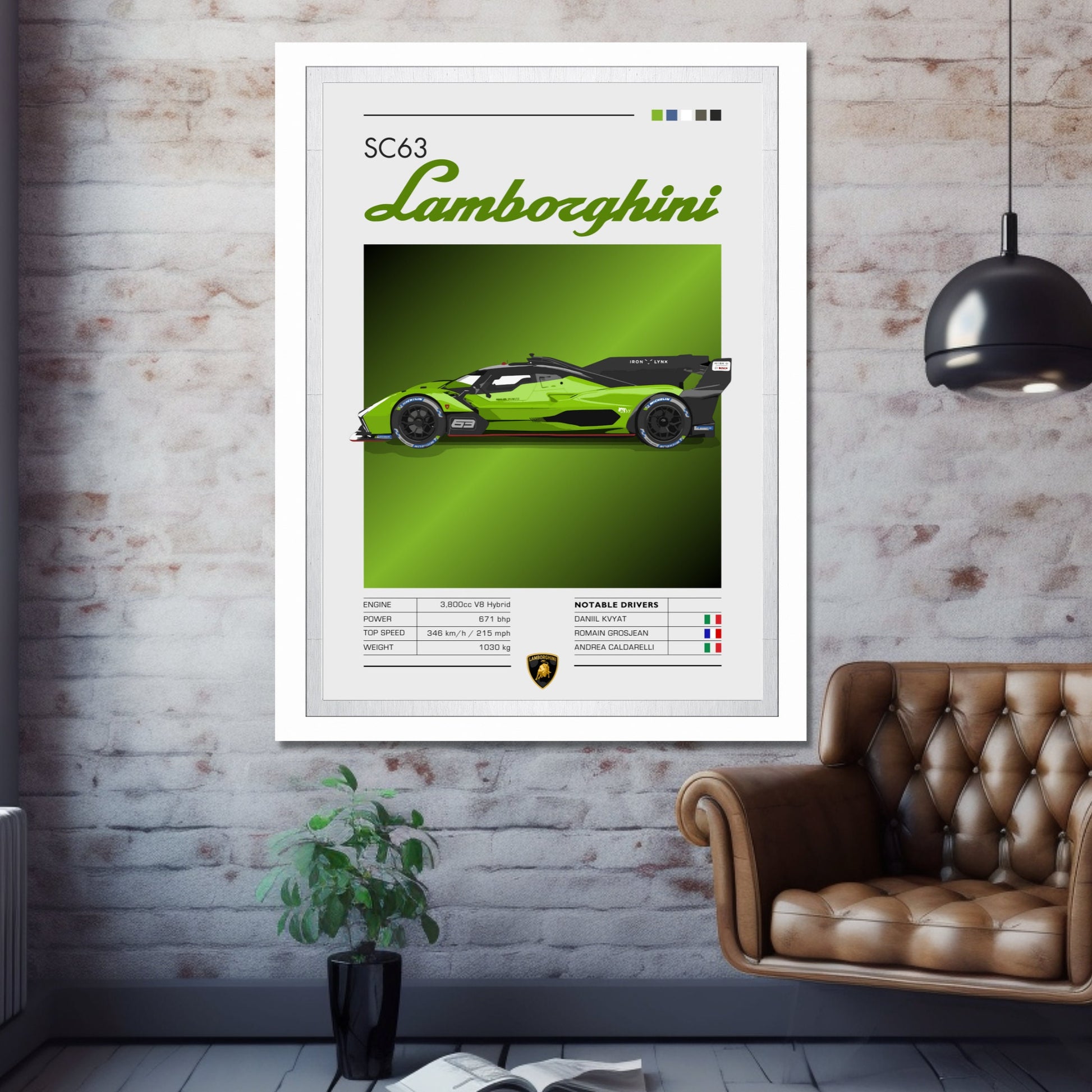 Lamborghini SC63 Print