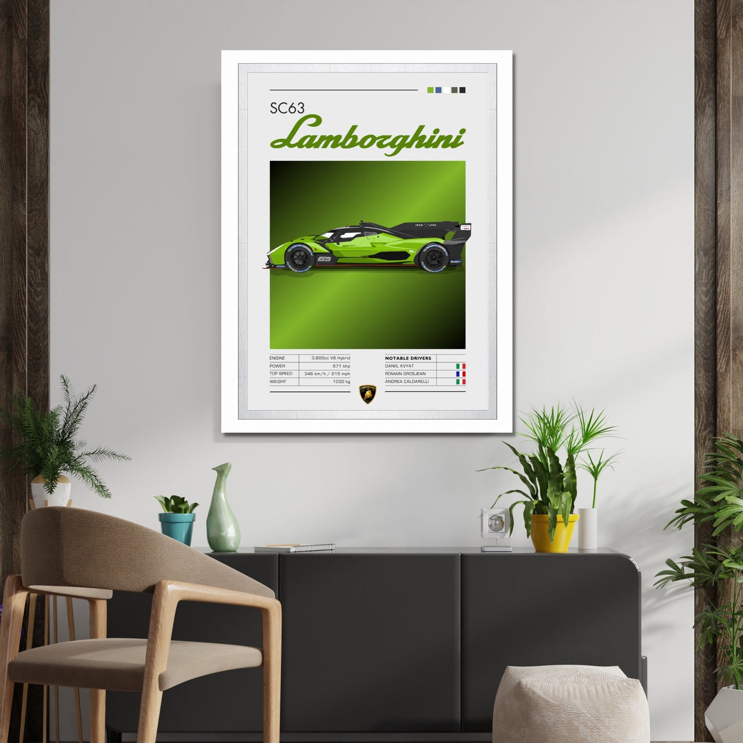 Lamborghini SC63 Print