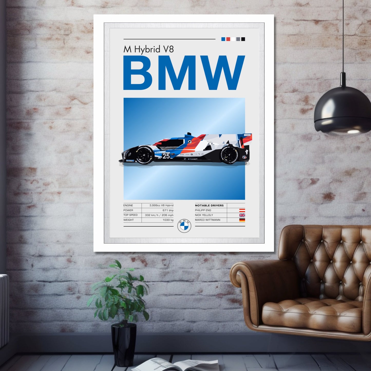 BMW M Hybrid V8 Poster