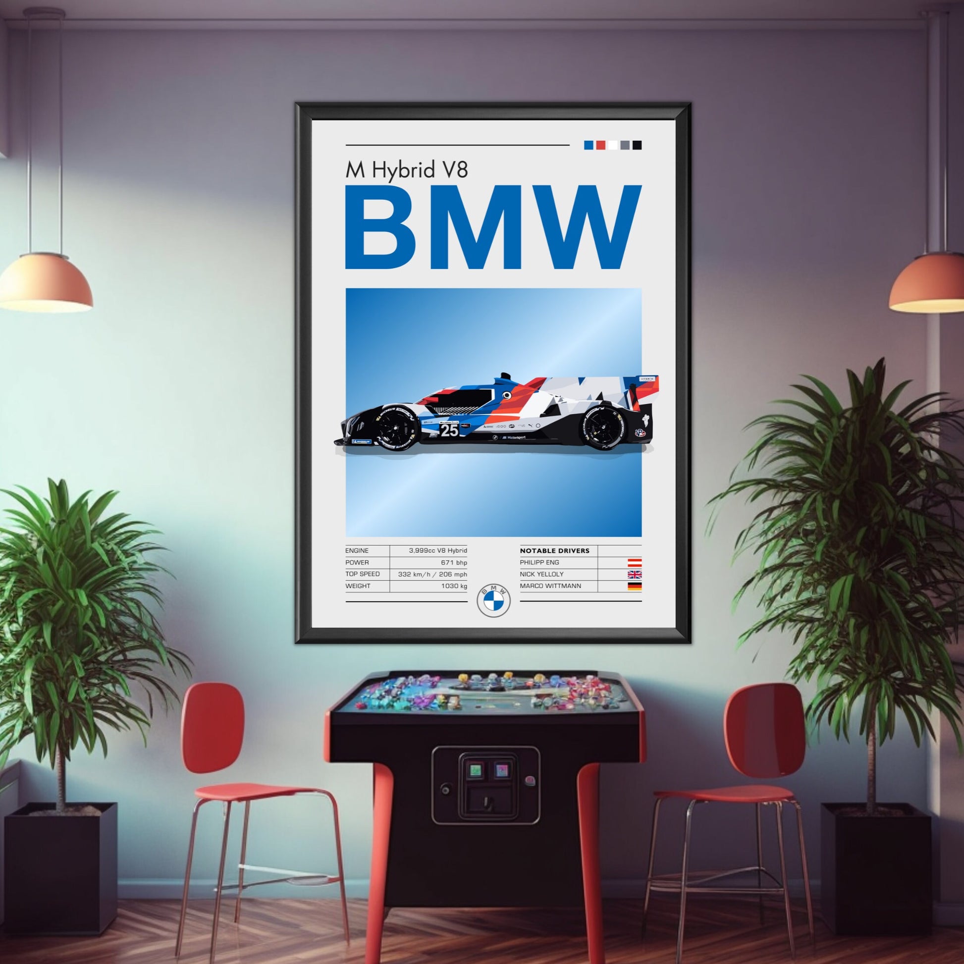 BMW M Hybrid V8 Poster