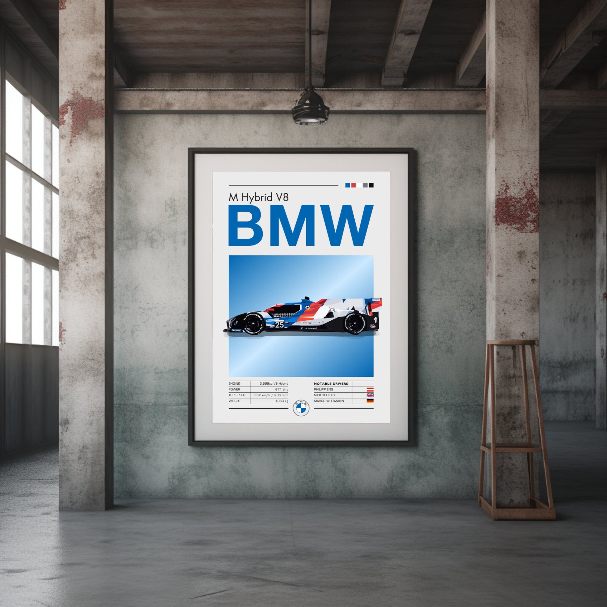 BMW M Hybrid V8 Poster