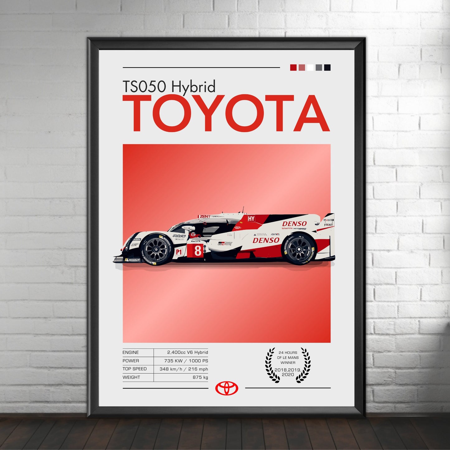 Toyota TS050 Hybrid Poster