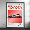 Toyota TS050 Hybrid Poster, Car Print, Toyota TS050 Hybrid Print, Car Art, Race Car Print, Car Poster, 24h of Le Mans, Hypercar Print