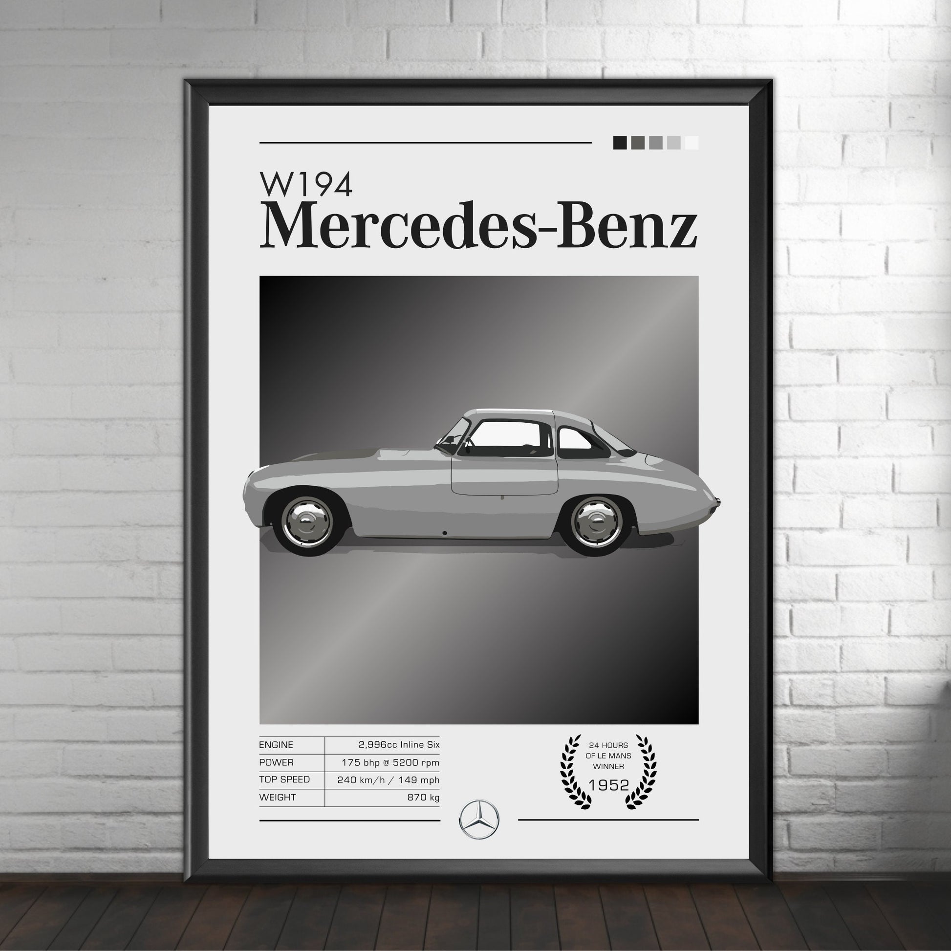 Mercedes-Benz W194 Poster