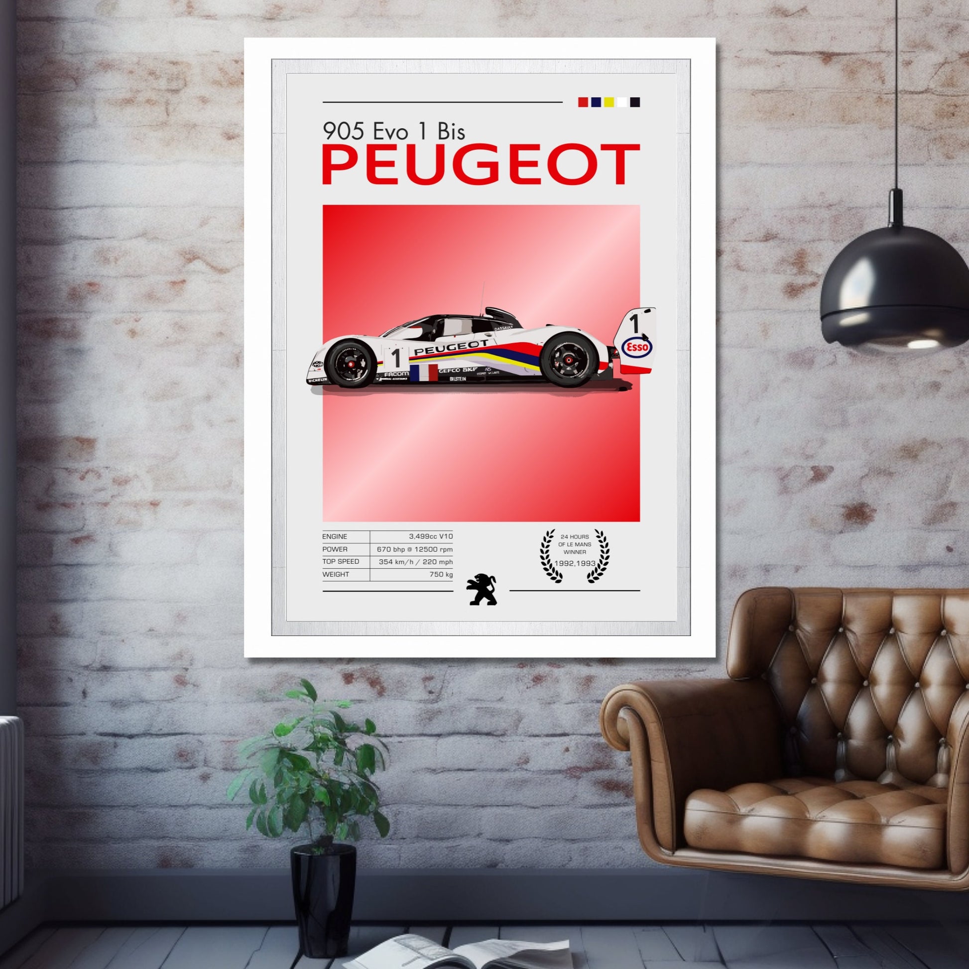 Peugeot 905 Poster